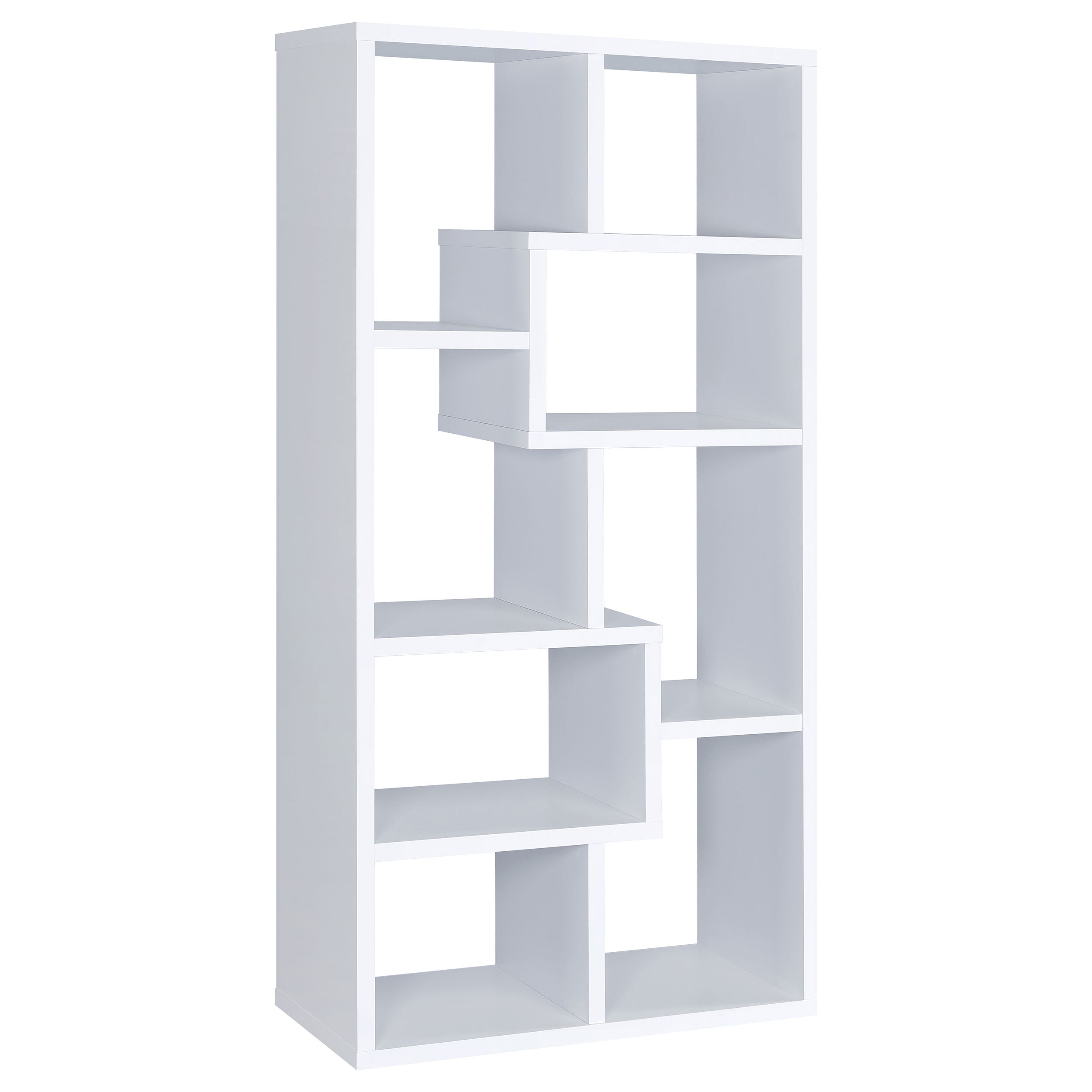 Theo 71-inch 6-shelf Bookshelf White-CoasterEveryday