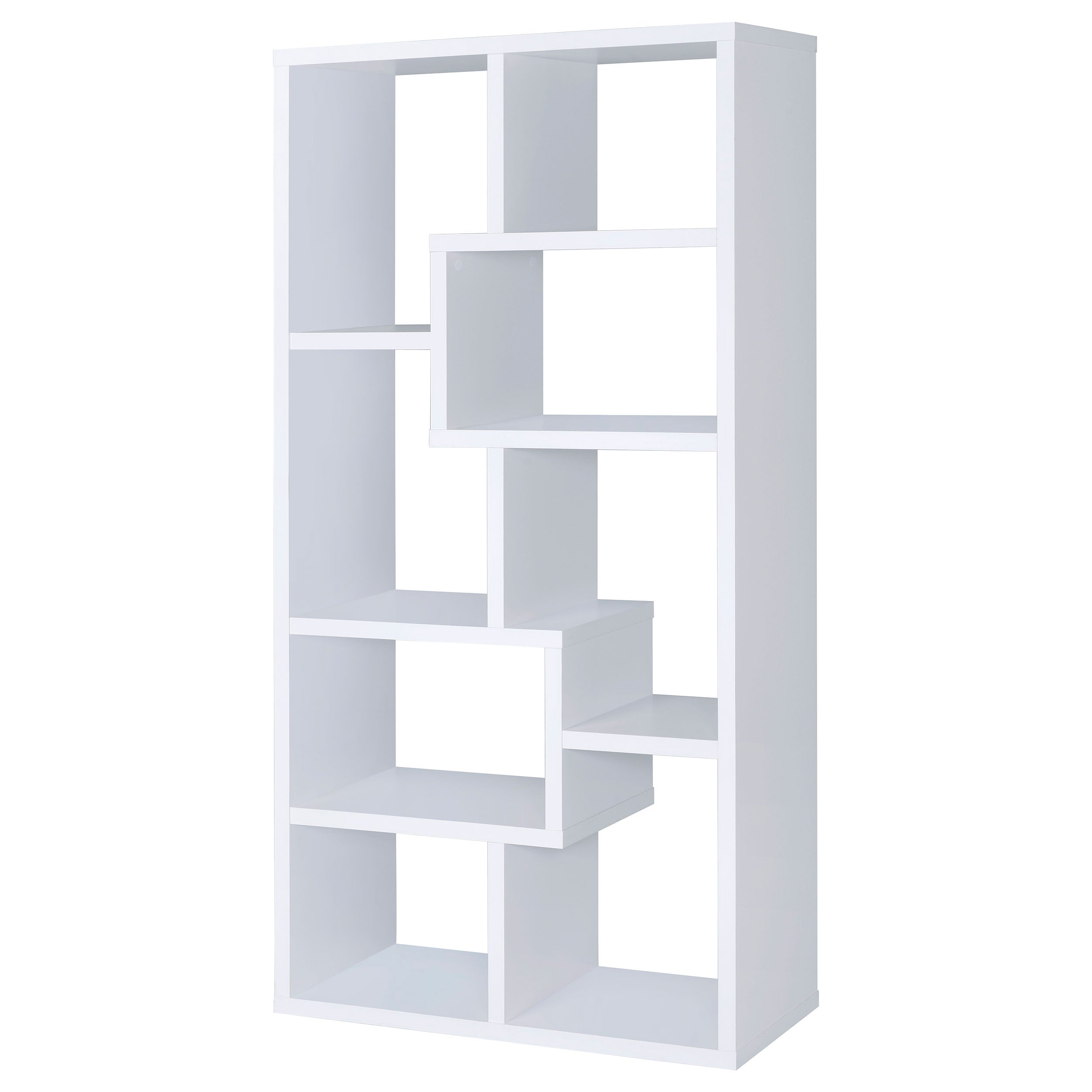 Theo 71-inch 6-shelf Bookshelf White-CoasterEveryday