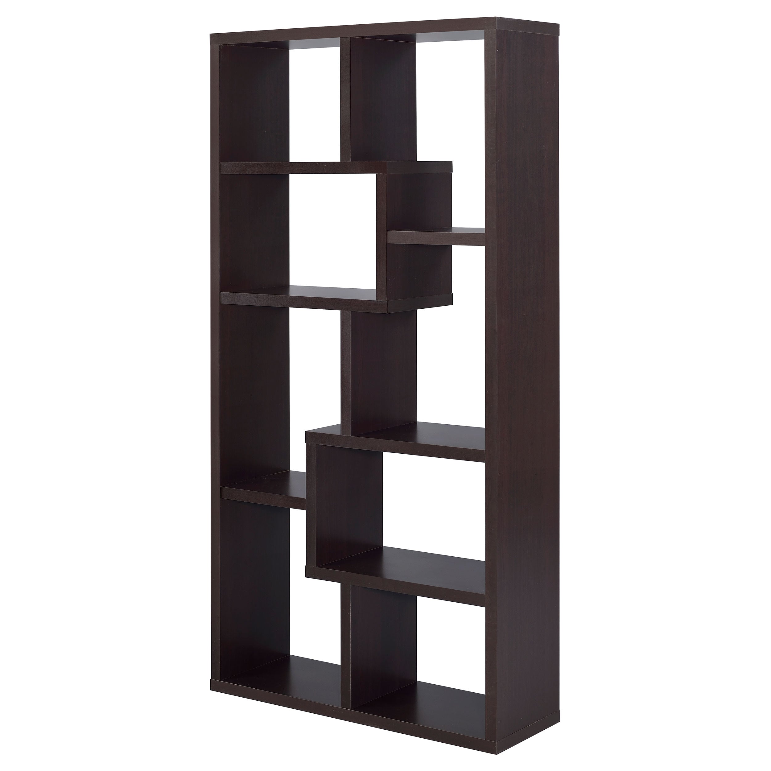Theo 71-inch 6-shelf Bookshelf Cappuccino-CoasterEveryday