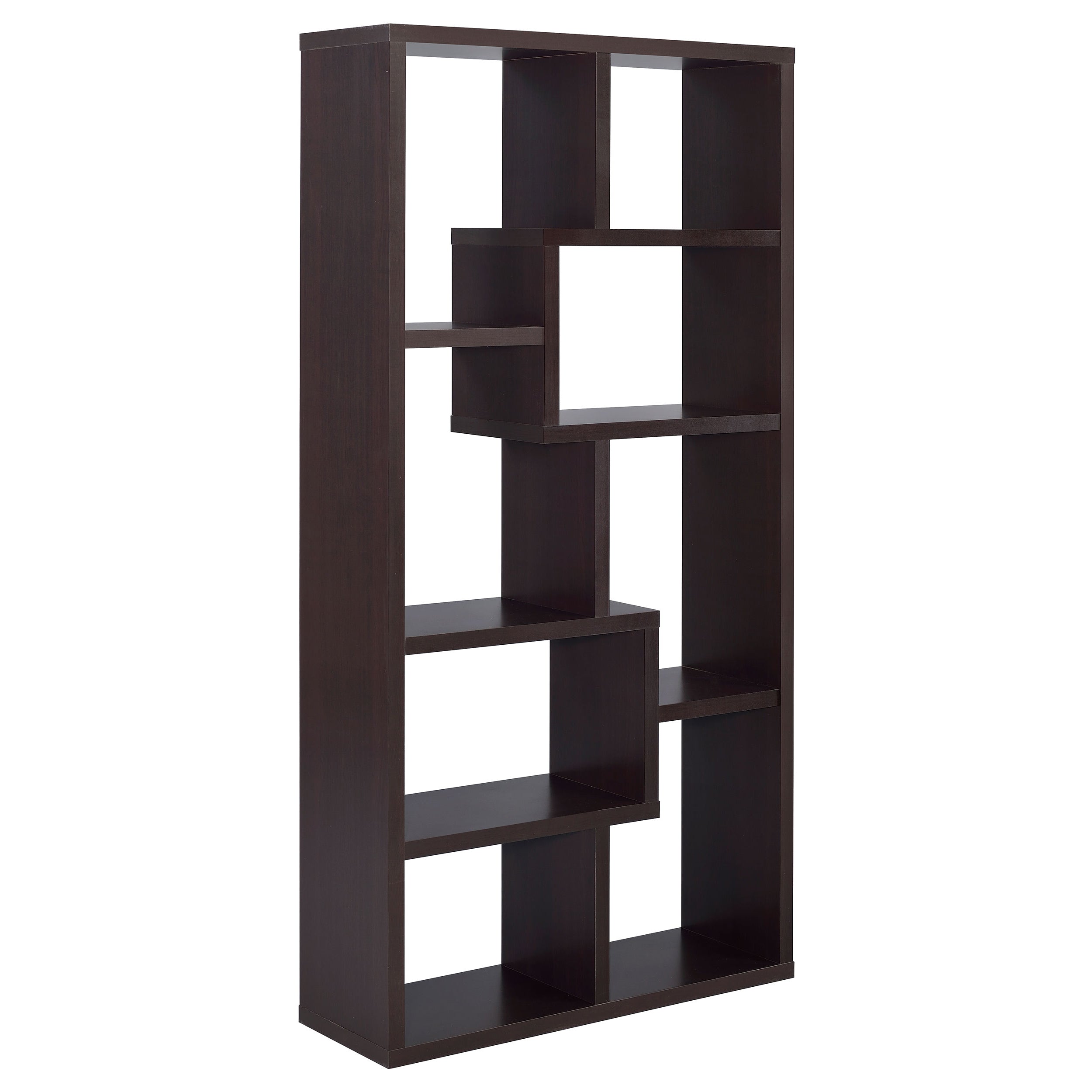 Theo 71-inch 6-shelf Bookshelf Cappuccino-CoasterEveryday