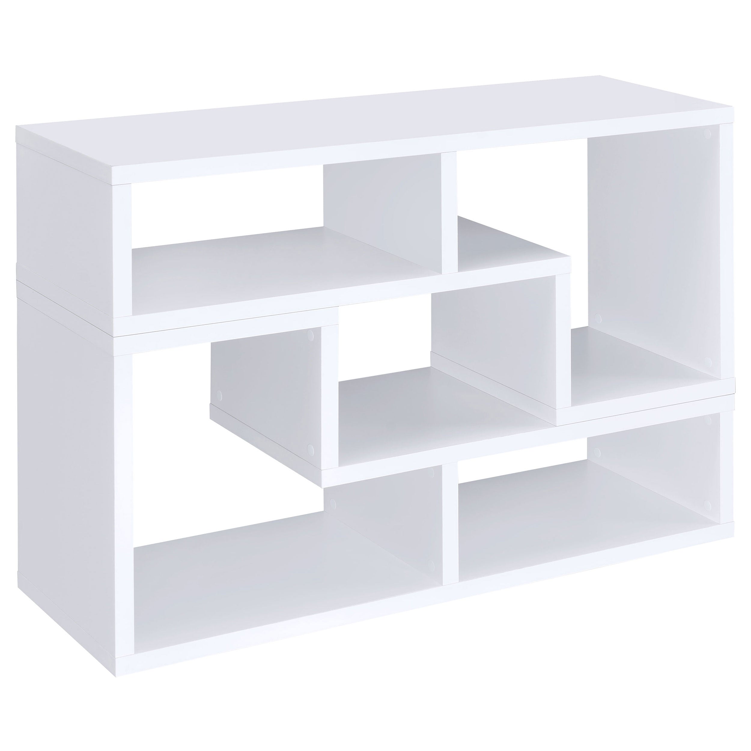 Velma Multipurpose TV Stand and Bookshelf White-CoasterEveryday