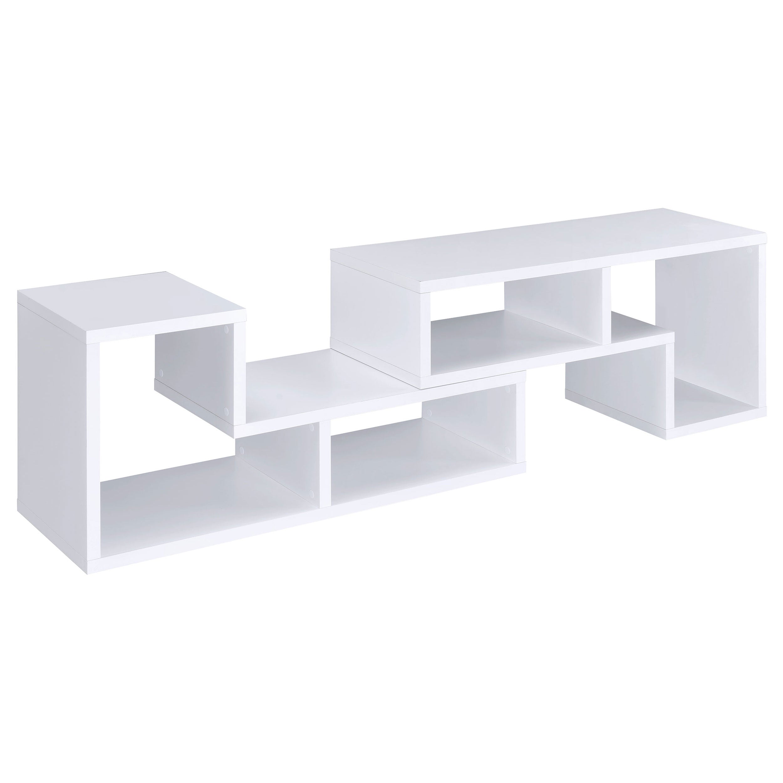 Velma Multipurpose TV Stand and Bookshelf White-CoasterEveryday