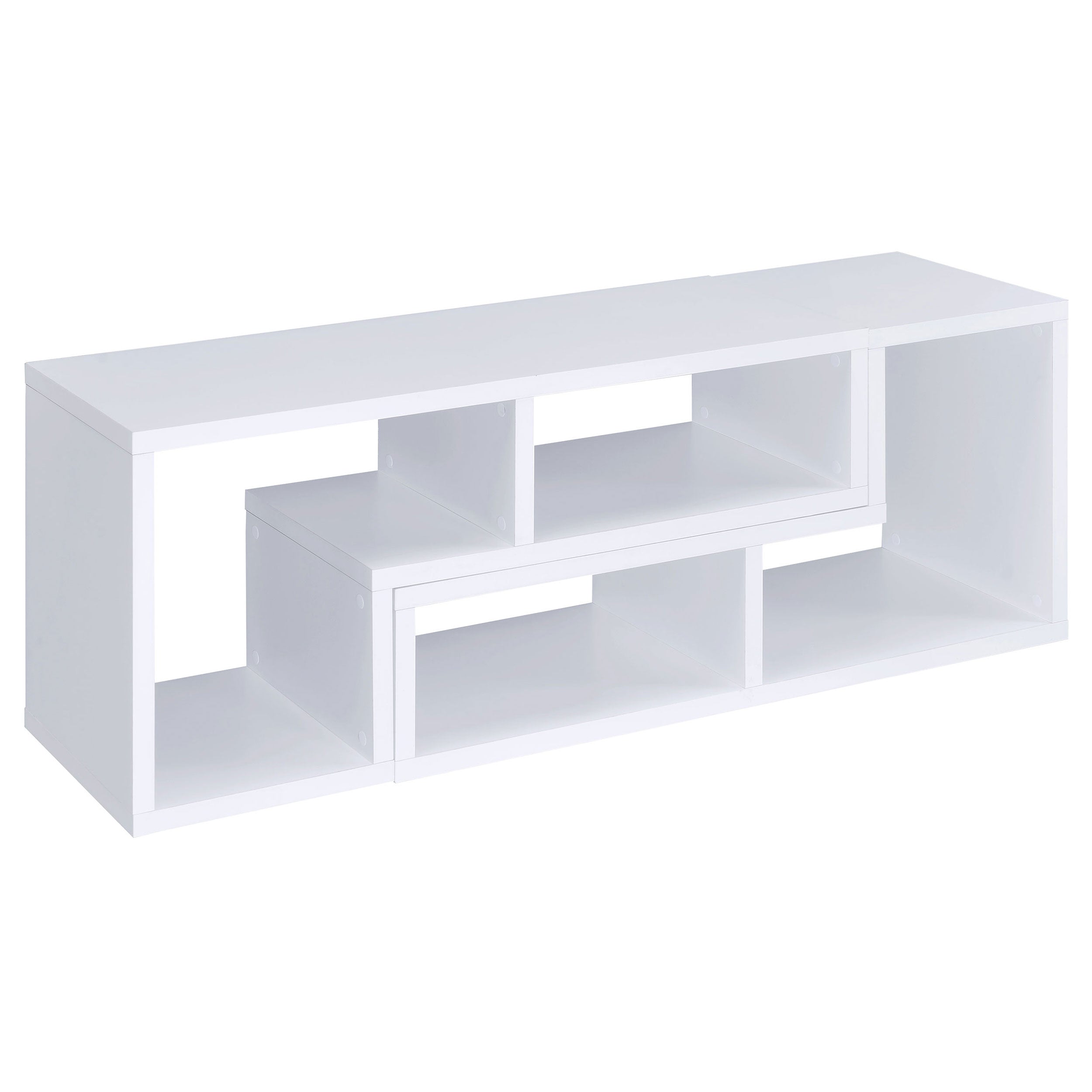 Velma Multipurpose TV Stand and Bookshelf White-CoasterEveryday