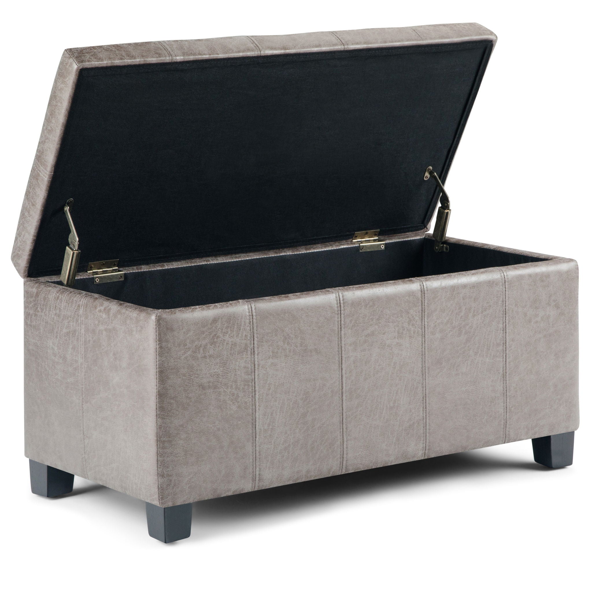 Dover - Upholstered Storage Ottoman Bench - Best Buy Furniture