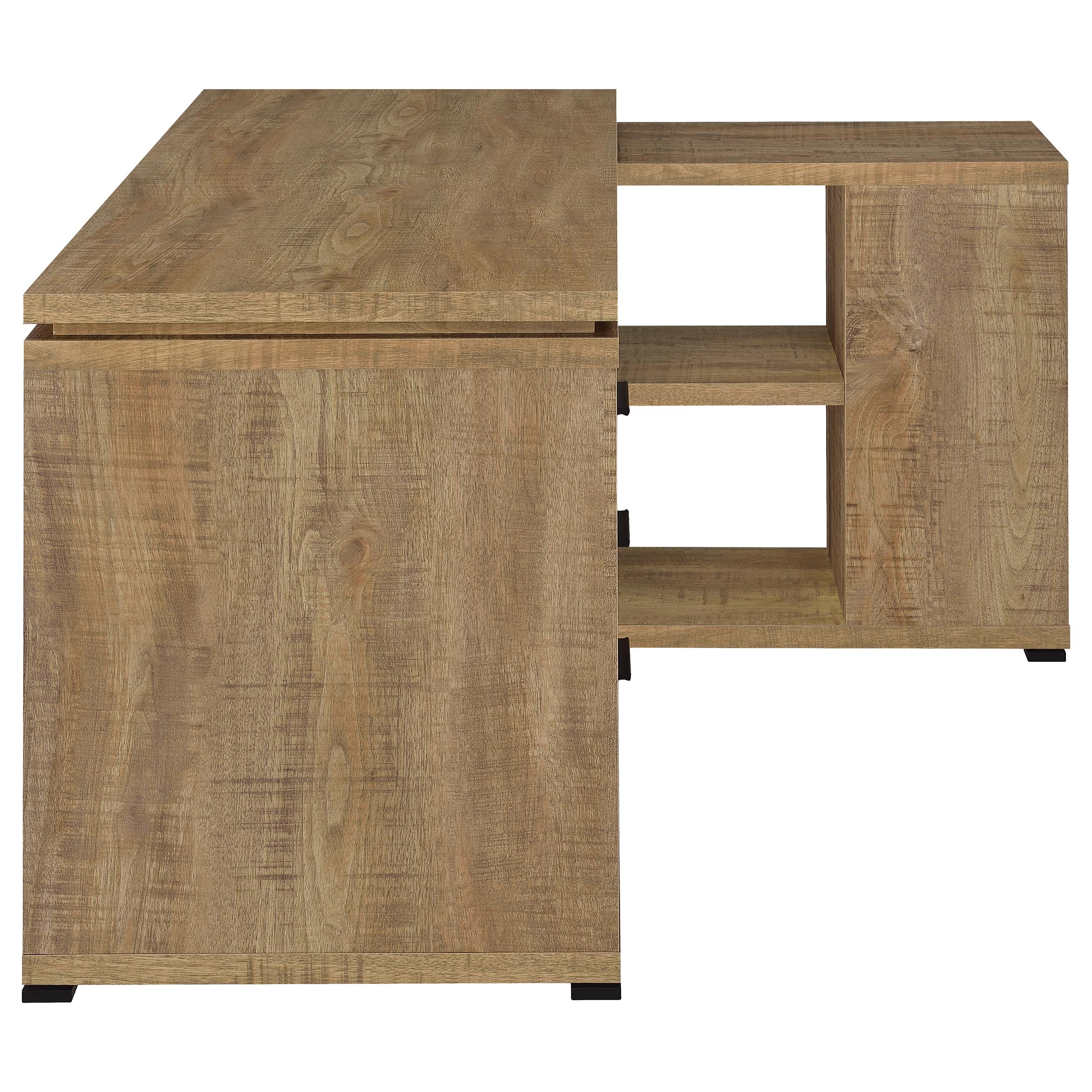 Yvette 60-inch 3-drawer L-Shape Computer Desk Mango-