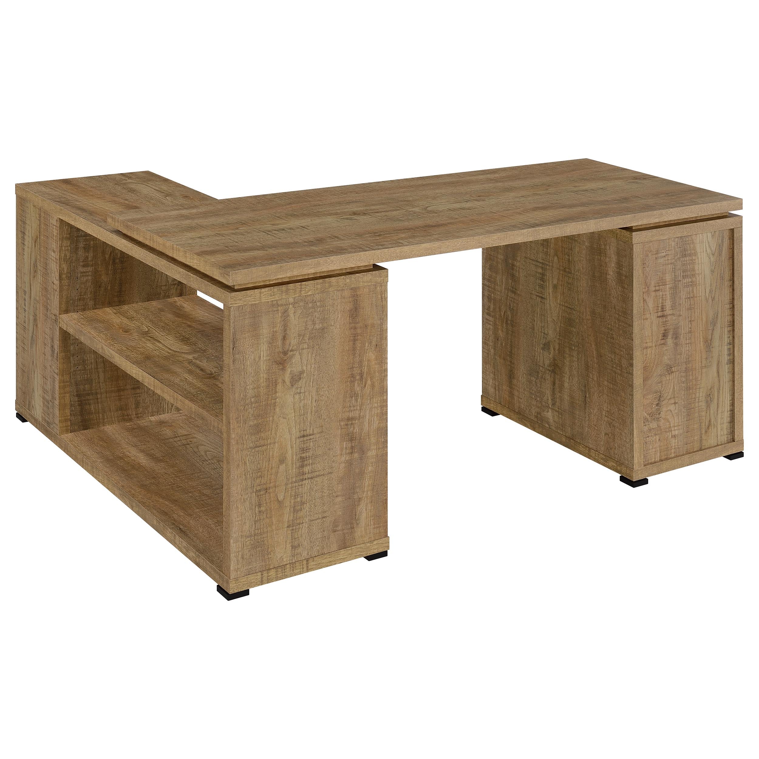 Yvette 60-inch 3-drawer L-Shape Computer Desk Mango-