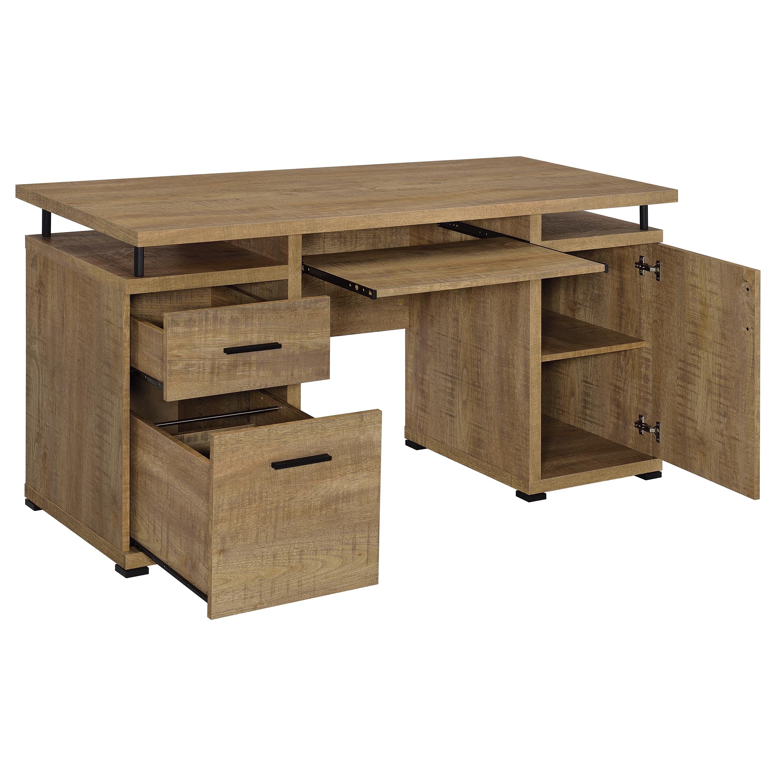 Tracy 55-inch 2-drawer Office Computer Desk Mango-