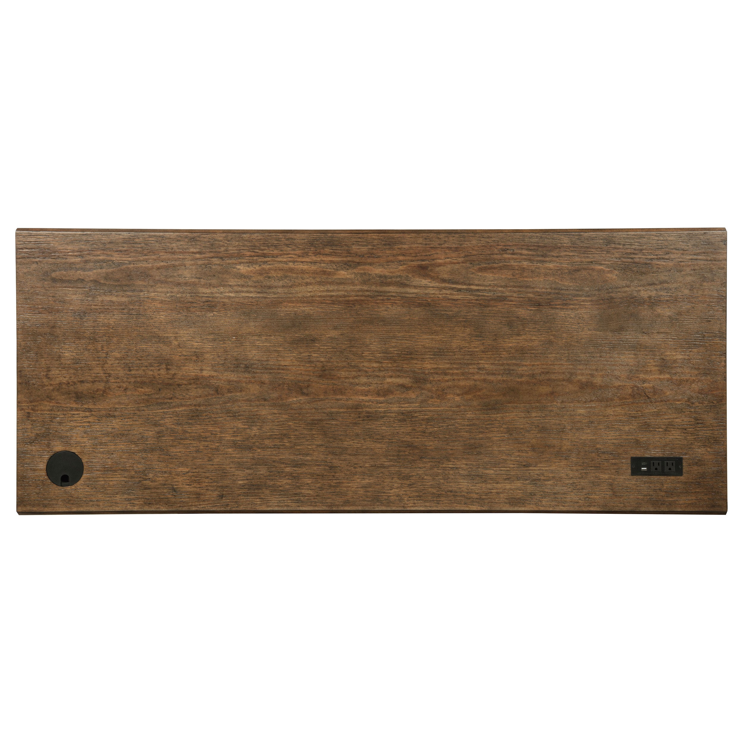 Altidore 68-inch 7-drawer Executive Home Office Desk Distressed Brown-