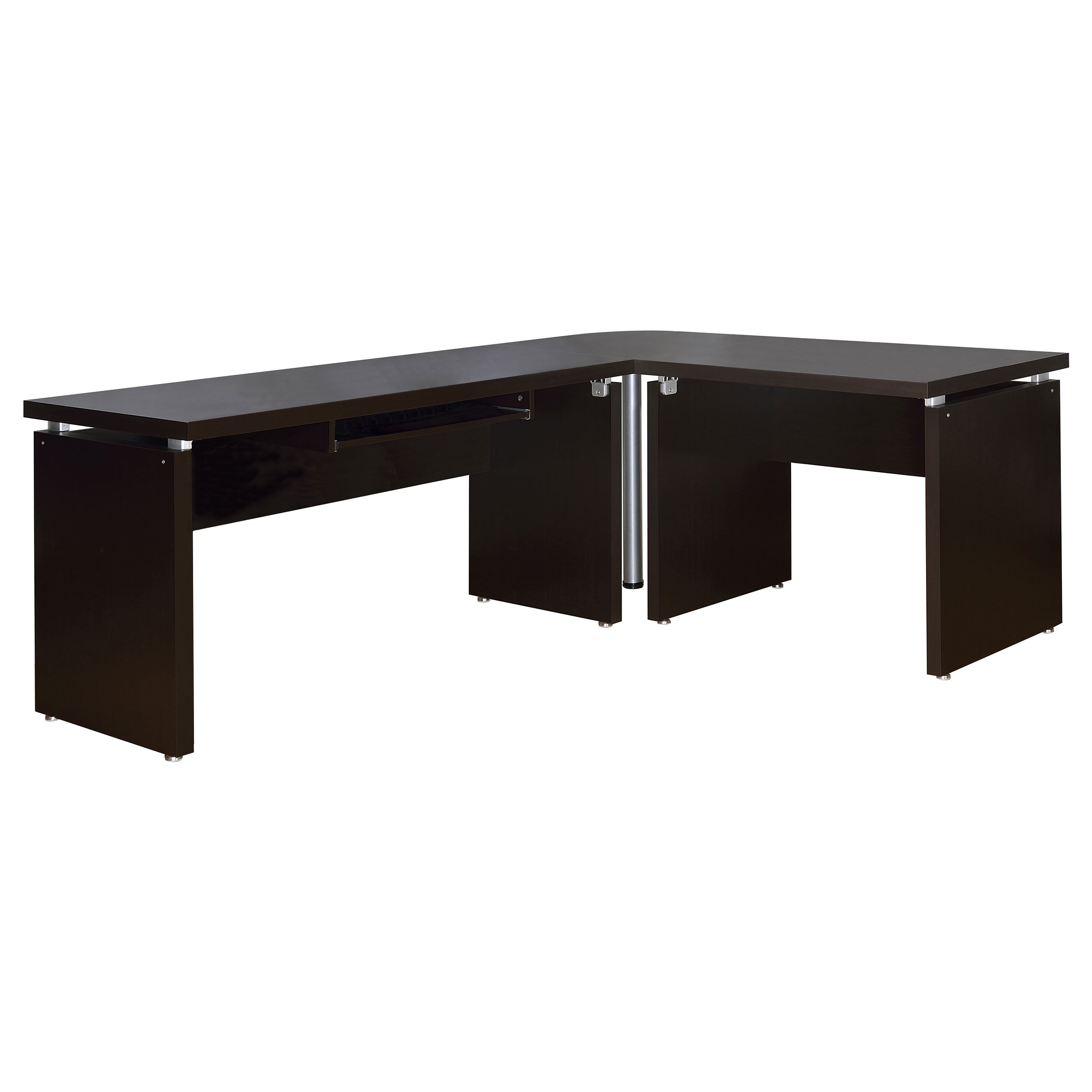 Skylar 83-inch L-Shaped Office Computer Desk Cappuccino-
