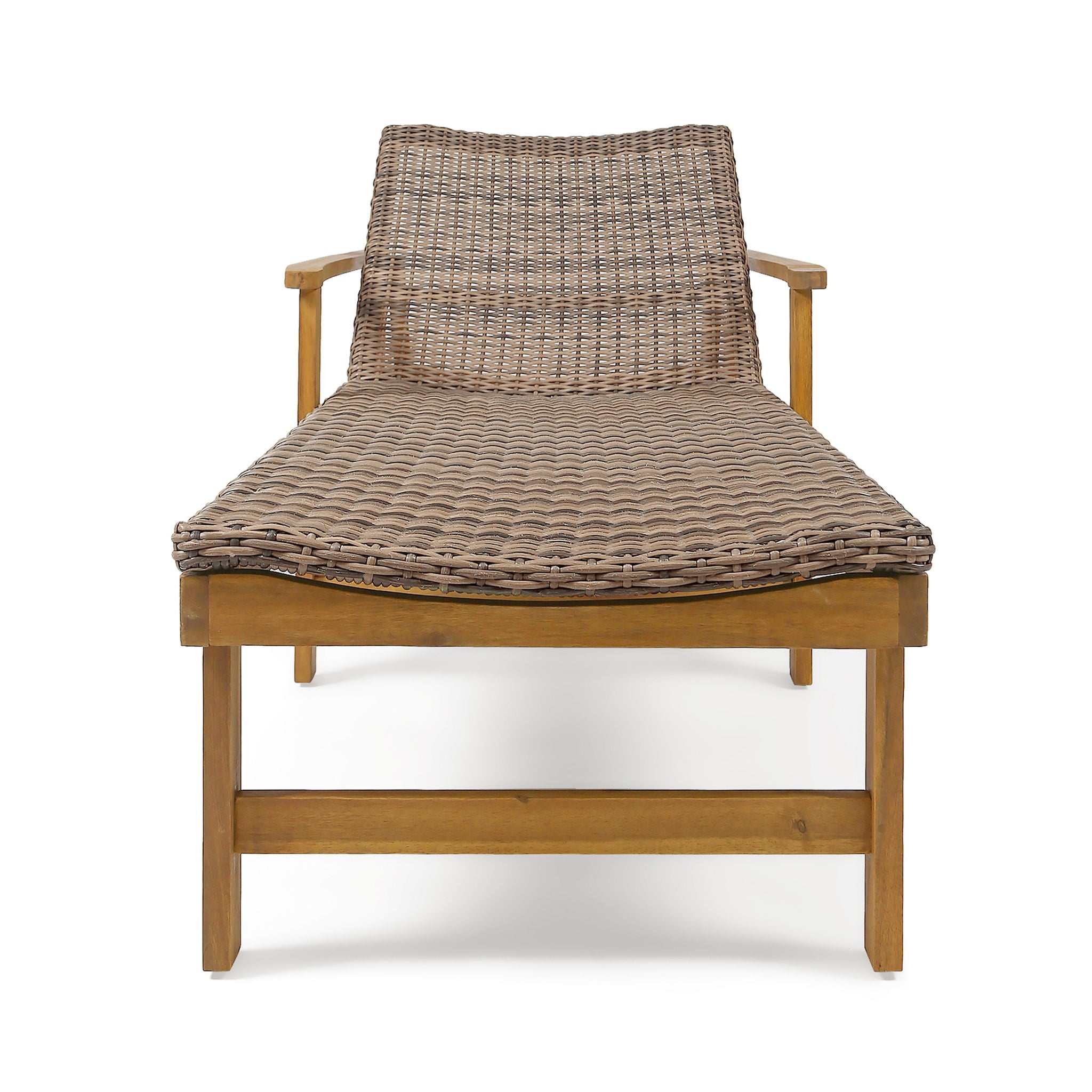 Hampton - Outdoor Chaise Lounge With Adjustable Backrest - Natural