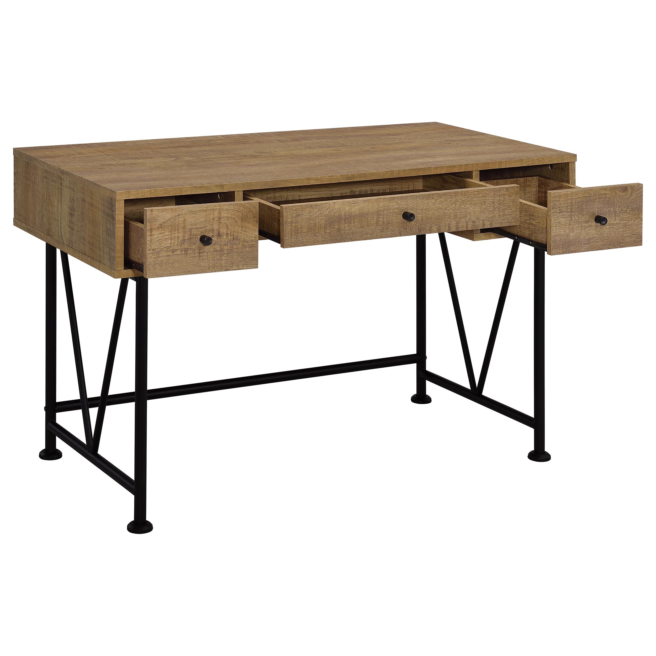 Analiese 47-inch 3-drawer Writing Desk Mango-