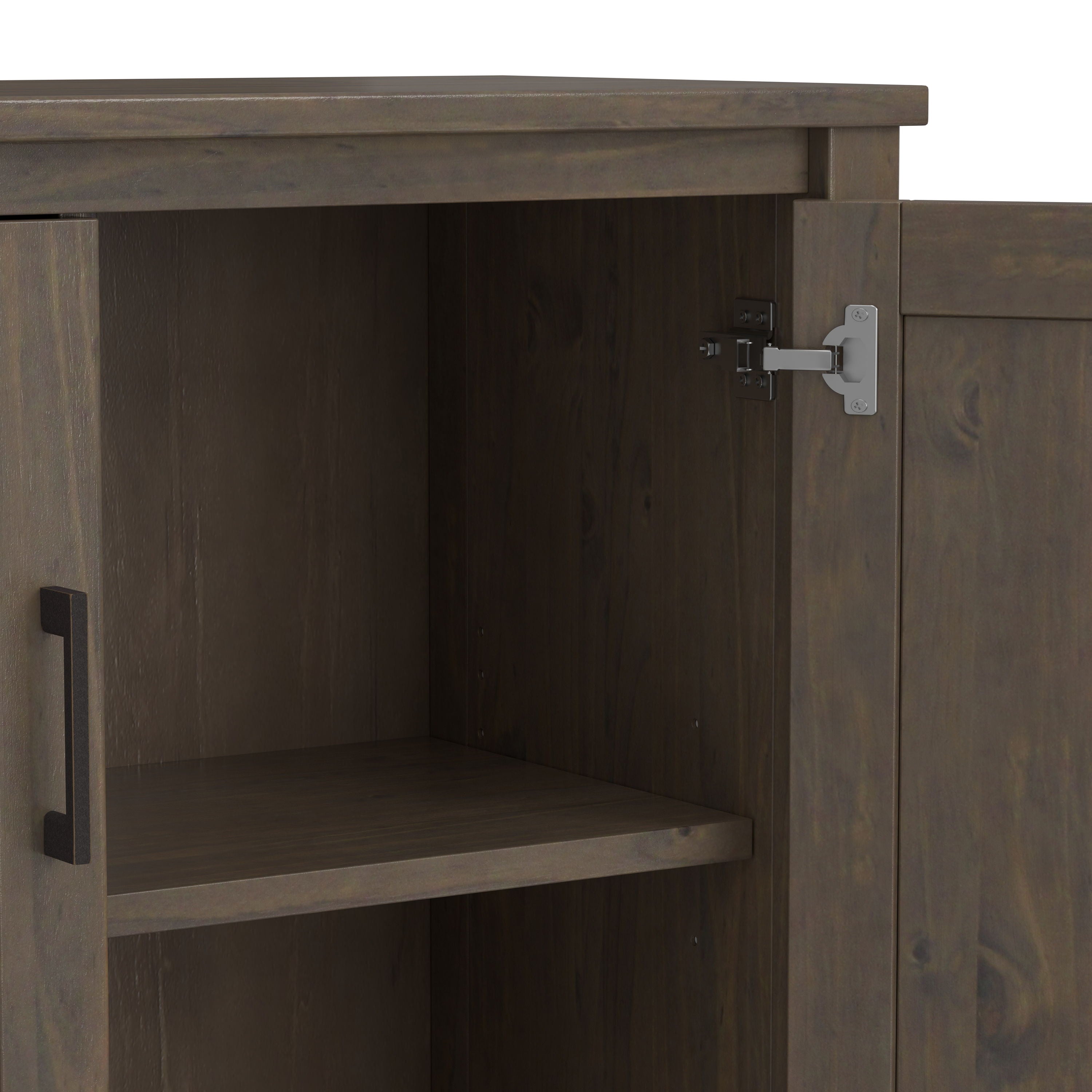 Ela - Low Storage Cabinet - Smoky Brown - Best Buy Furniture