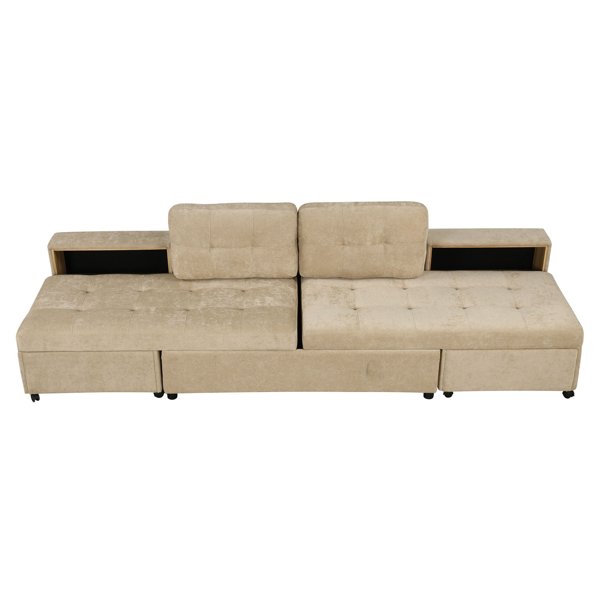 Versatile Modular Free-Combined Sofa With 2 Storage Racks