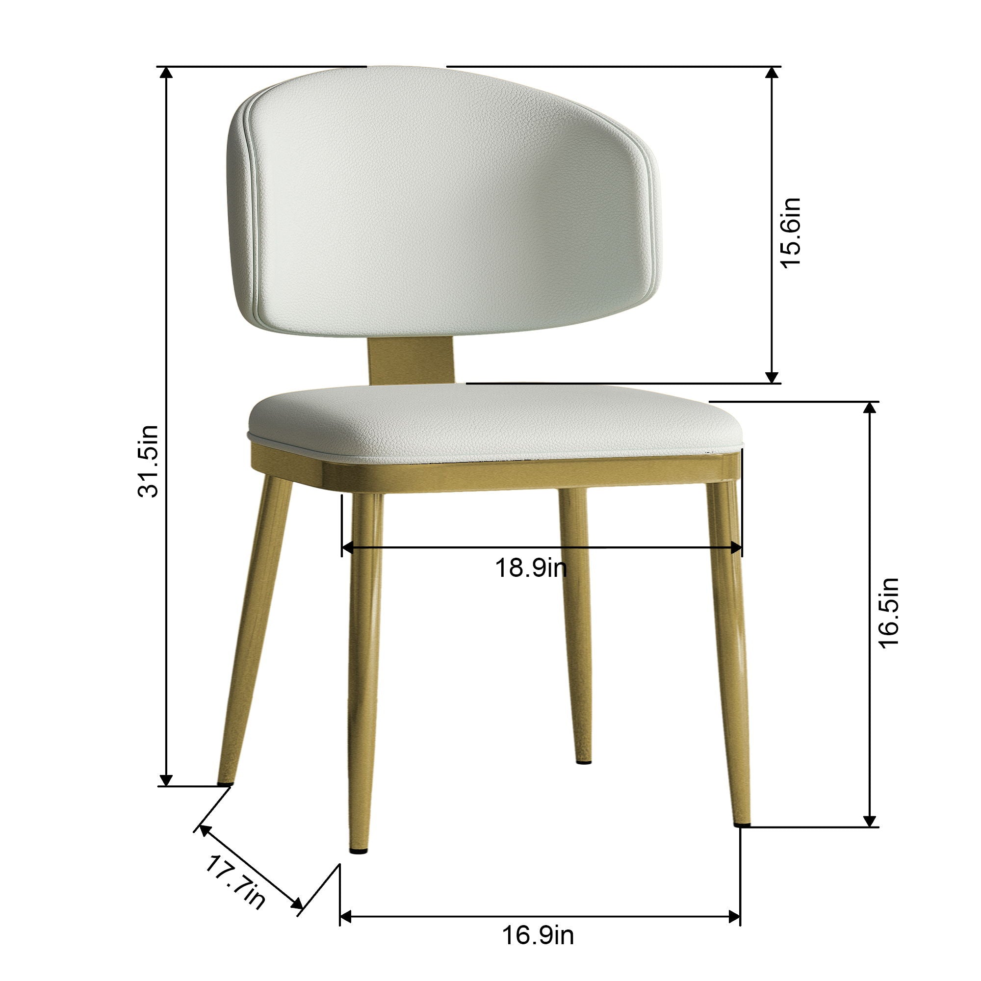 Modern Dining Chairs For Kitchen (Set of 2)