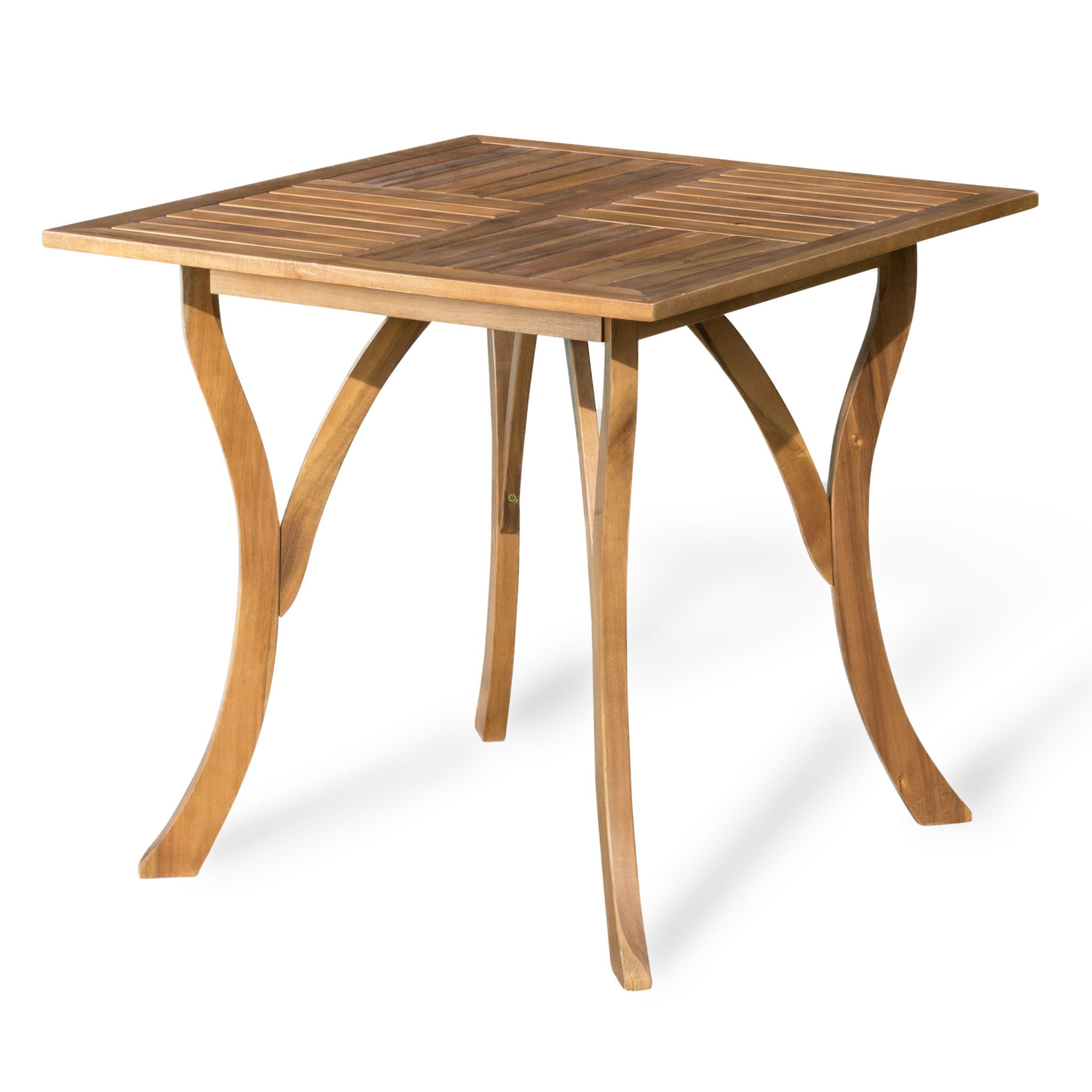 Outdoor Hermosa 5 Piece Wood Dining Set With Cushions - Teak / Beige - Best Buy Furniture