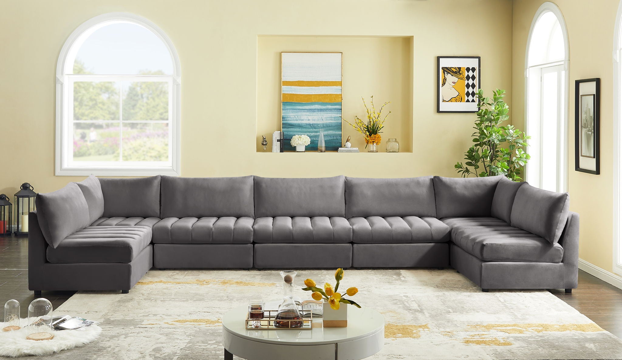 Jacob - Modular U-Shaped Sectional 7 Piece