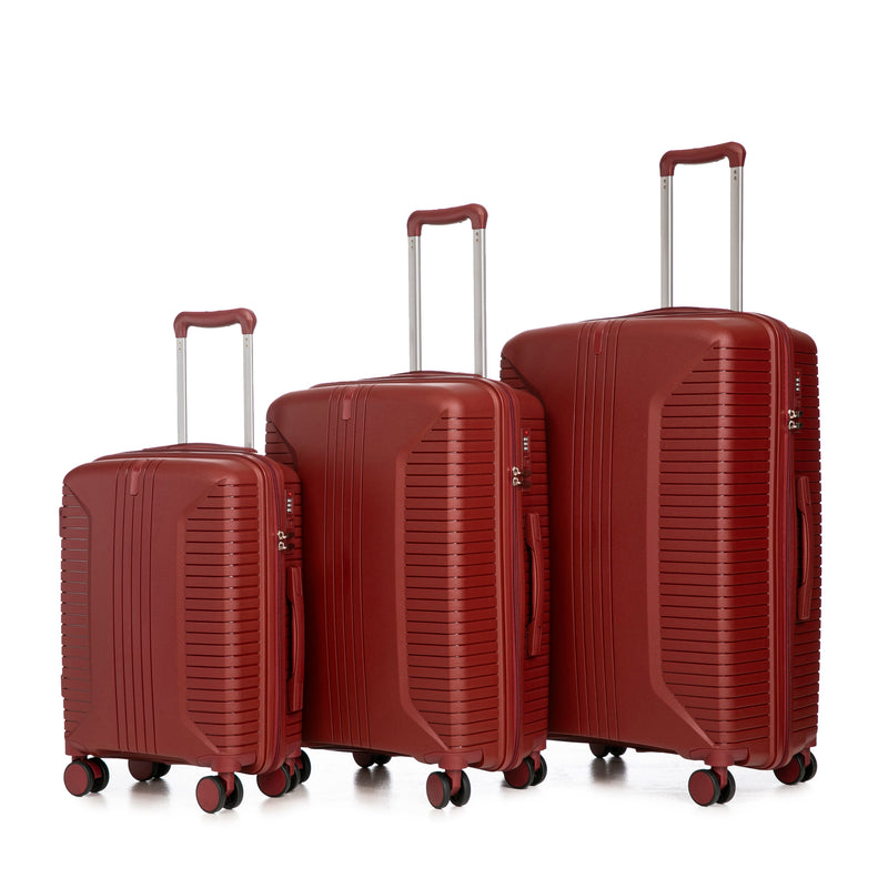20'/24'/28' 3 pcs/set in Luggage (Red) - Best Buy Furniture