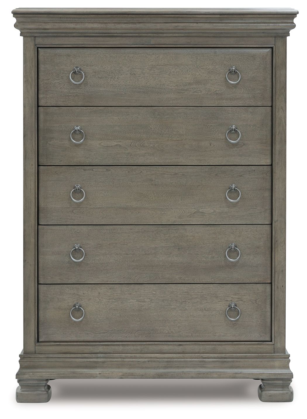 Lexorne - Five Drawer Chest - Gray - Best Buy Furniture