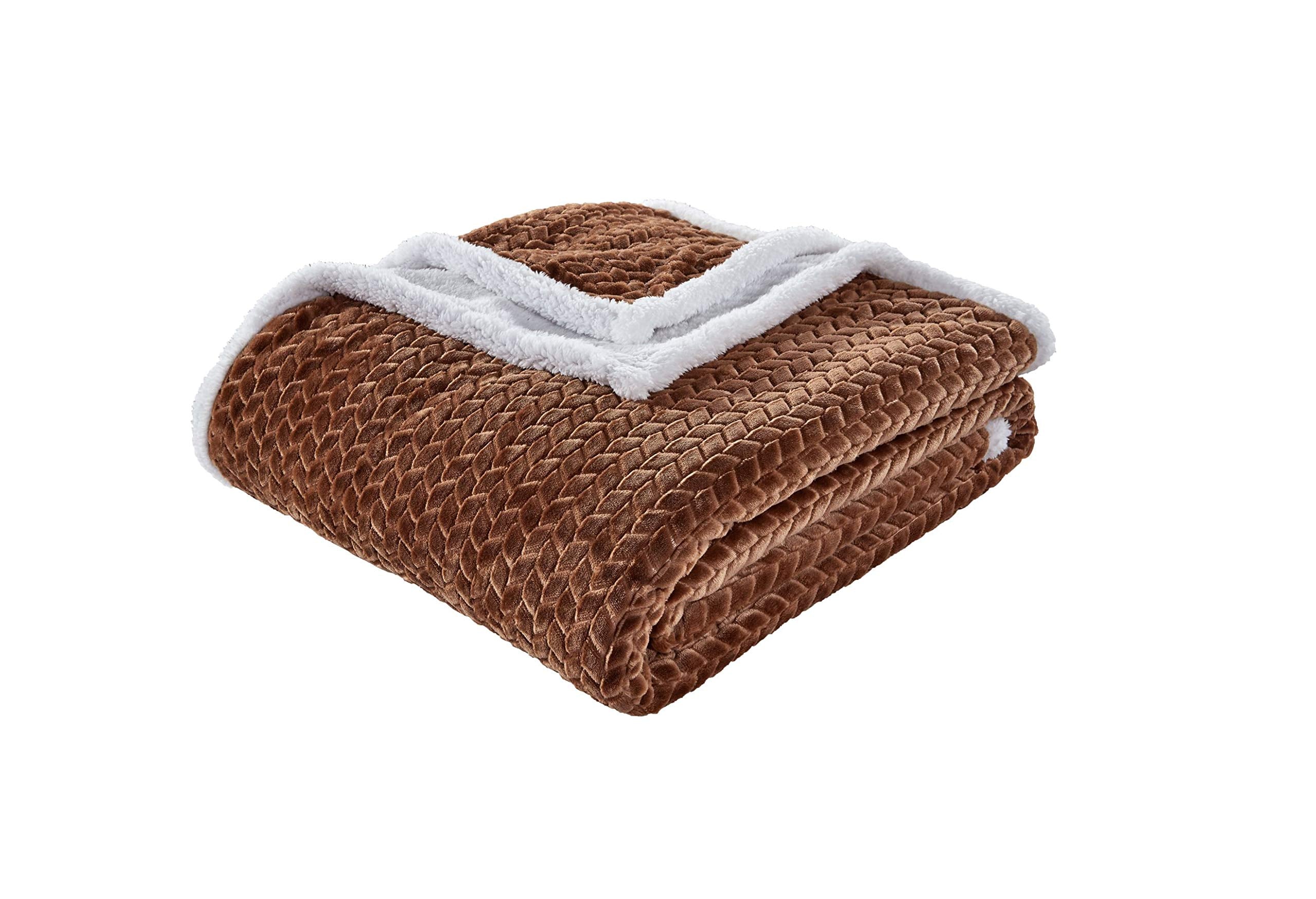 Decor&More Home Essentials Braided Sherpa Blanket - Best Buy Furniture