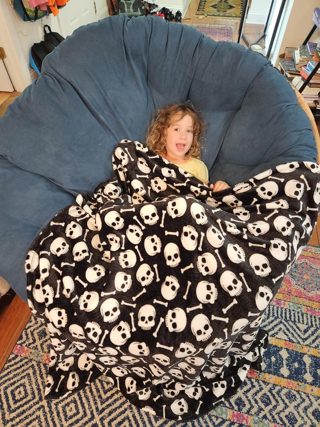 Happy Halloween Microplush Throw Blanket (50 X 60 Inch) - Pumpkins - Best Buy Furniture