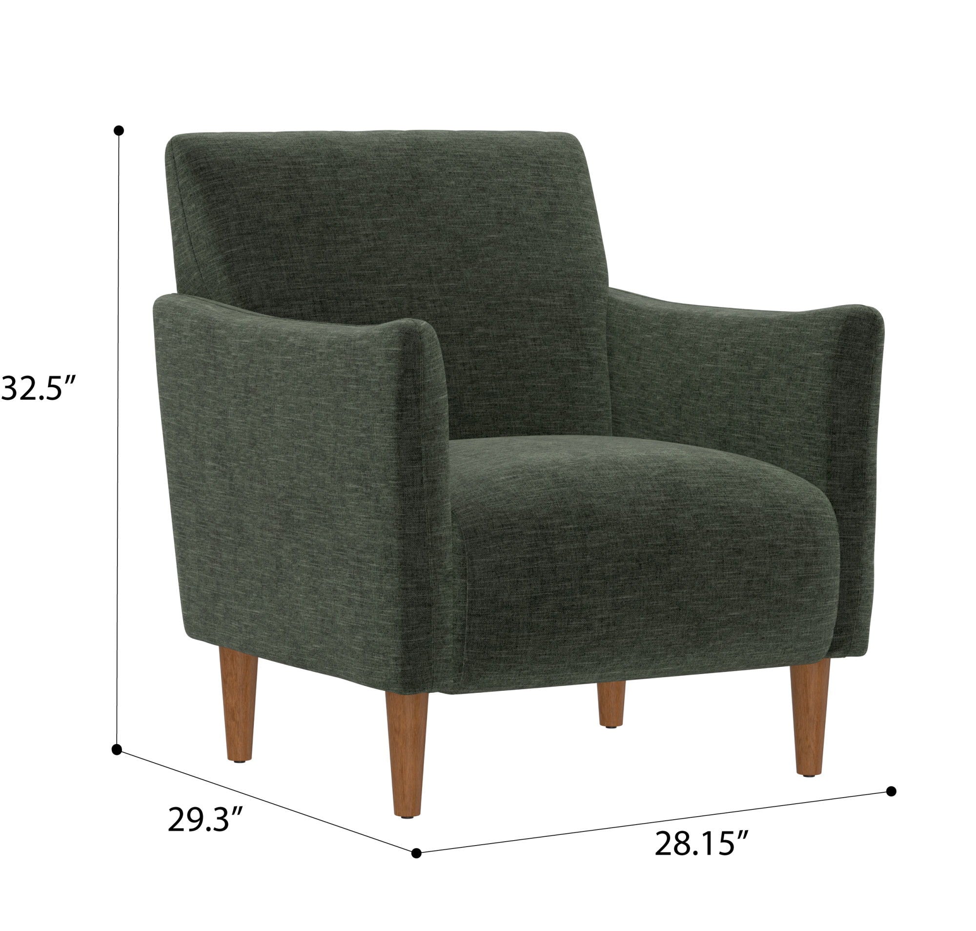 Lexi - Accent Chair - Green - Best Buy Furniture