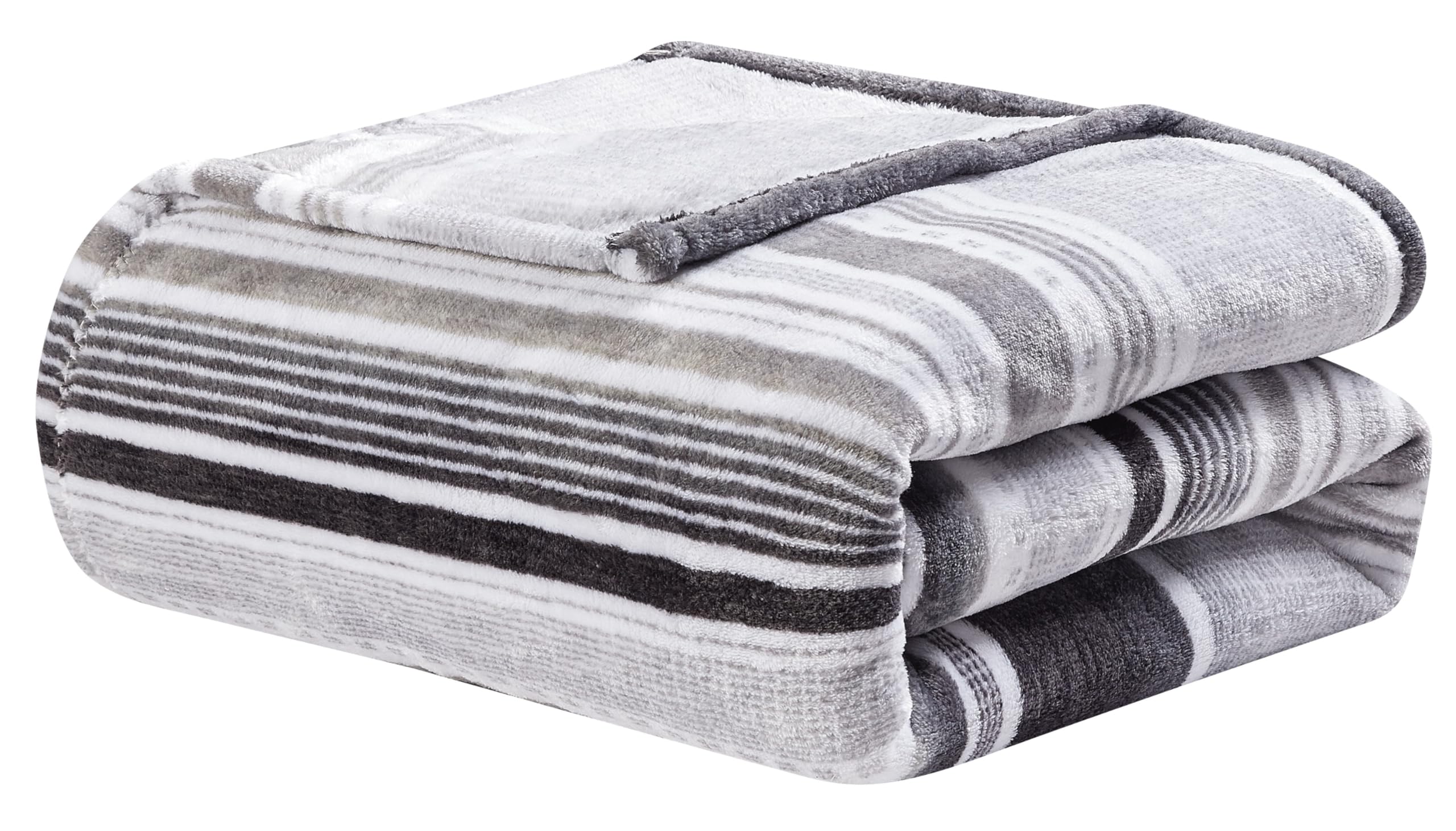 Faith, Hope, Love Home Decor Cole Queen-King Size Plush Blanket - Soft And Cozy Grey Blanket - Best Buy Furniture