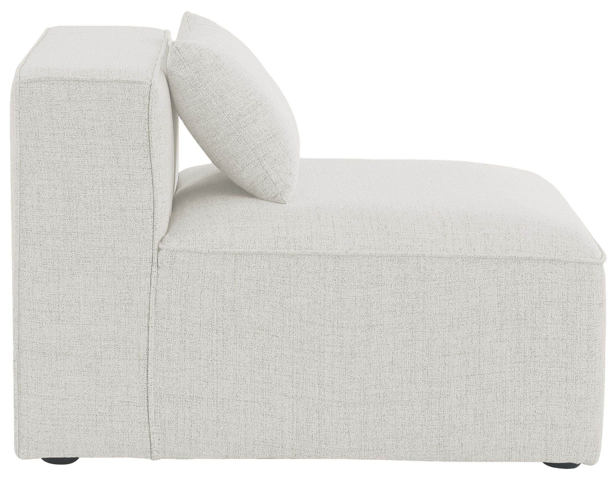 Cube - Linen Armless Chair