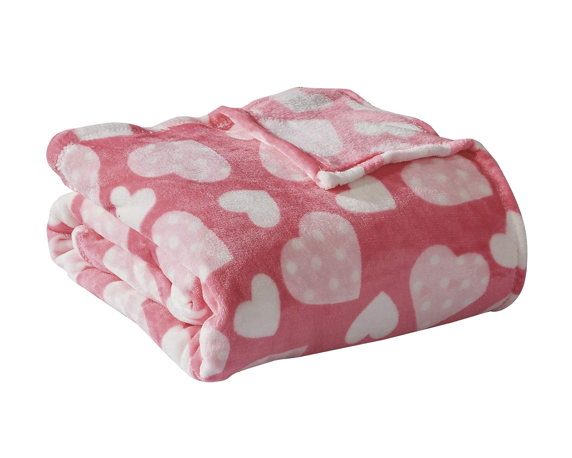 Decor&More Amor Eterno Be Mine Love Collection Valentine's Day Heart Ultra Plush Throw Blanket (50" x 60") - - Best Buy Furniture