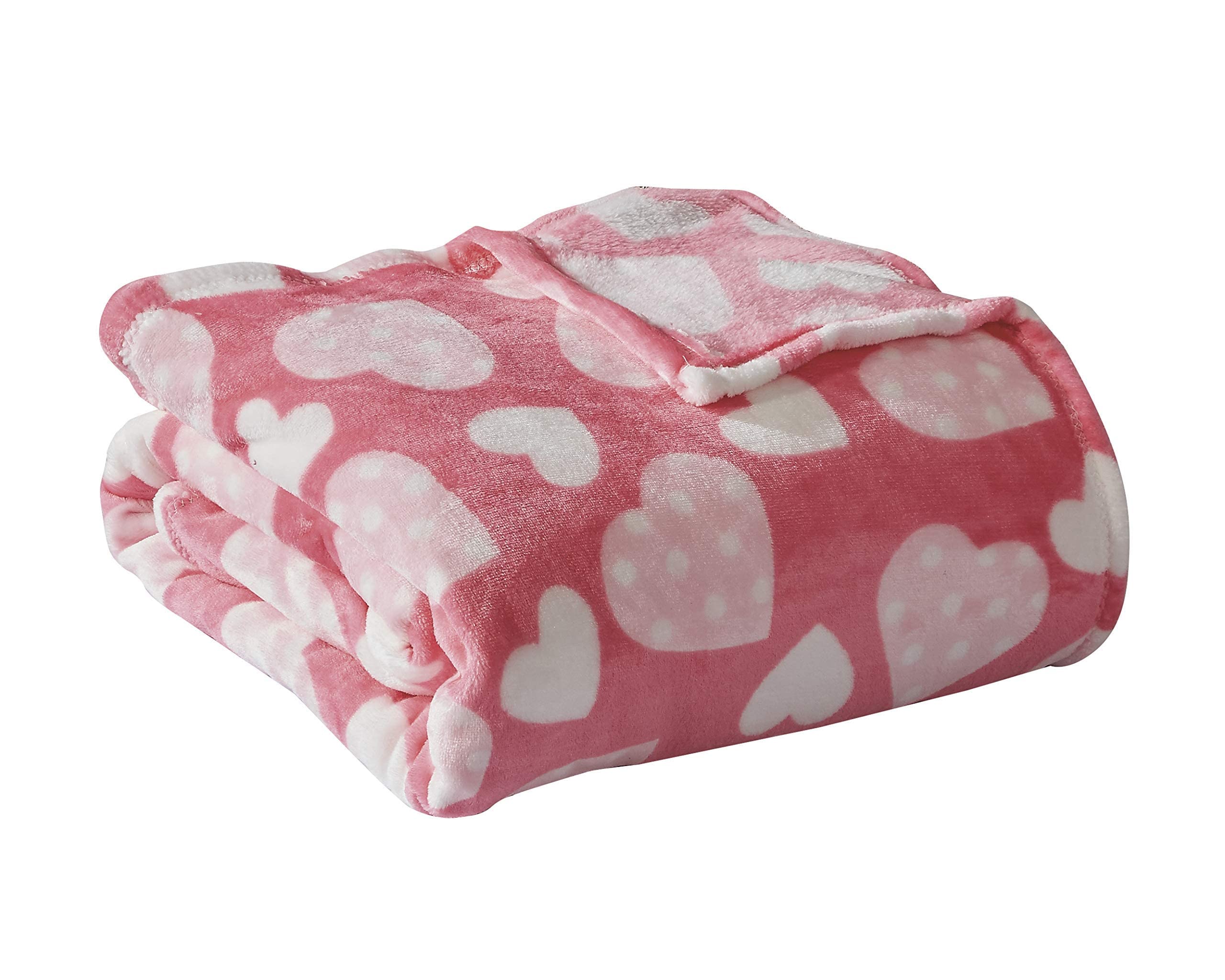 Decor&More Amor Eterno Be Mine Love Collection Valentine's Day Heart Ultra Plush Throw Blanket (50" x 60") - - Best Buy Furniture