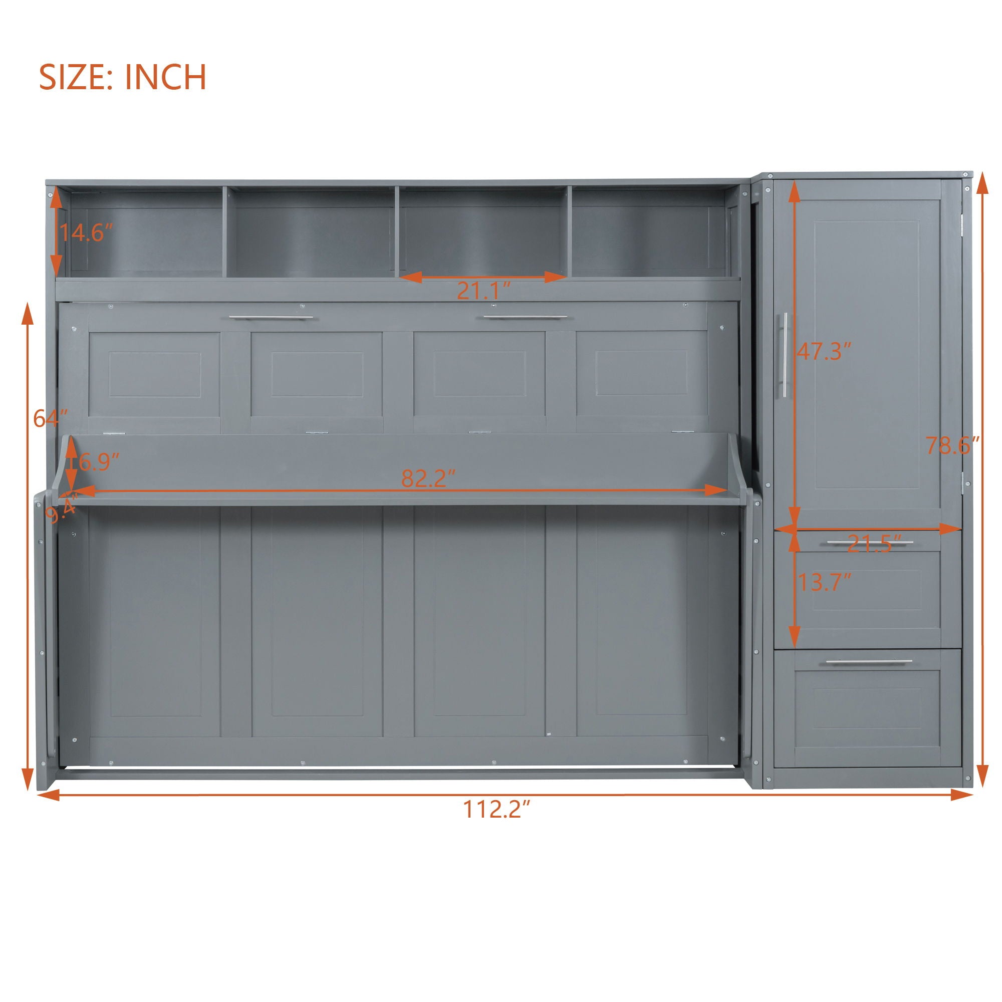 Murphy Wall Bed With Closet And Drawers