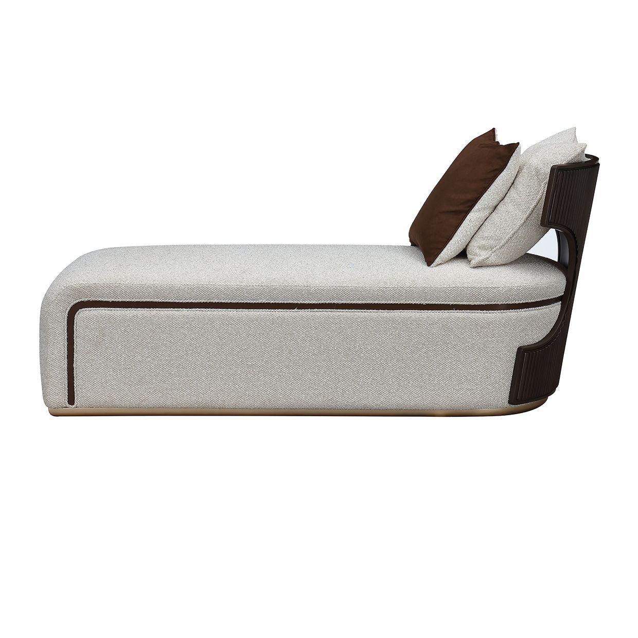 West Kensington - Chaise - Buff / Medium Espresso