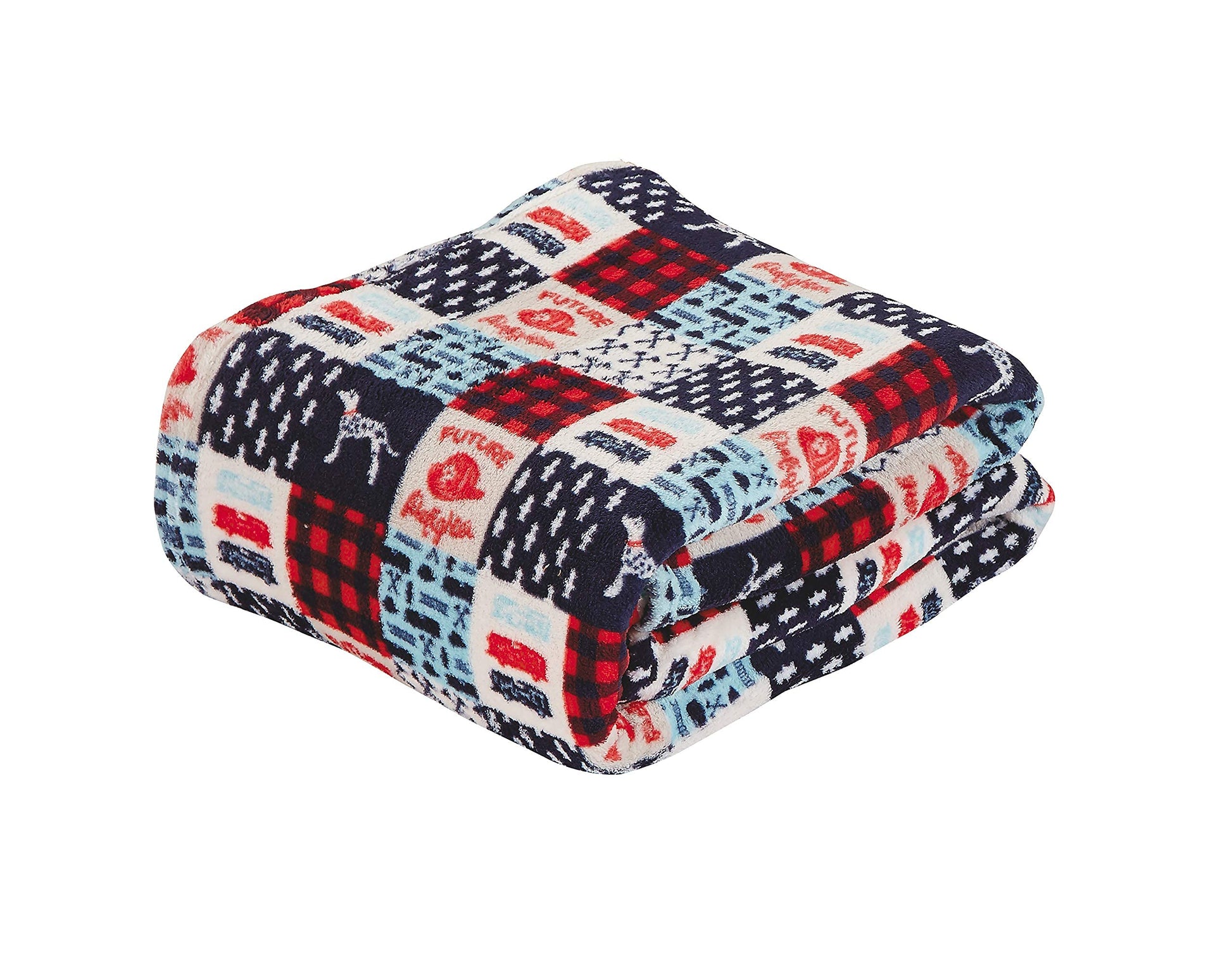 Decor&More American Pride Collection Microplush Throw Blanket (50" x 60") - Best Buy Furniture