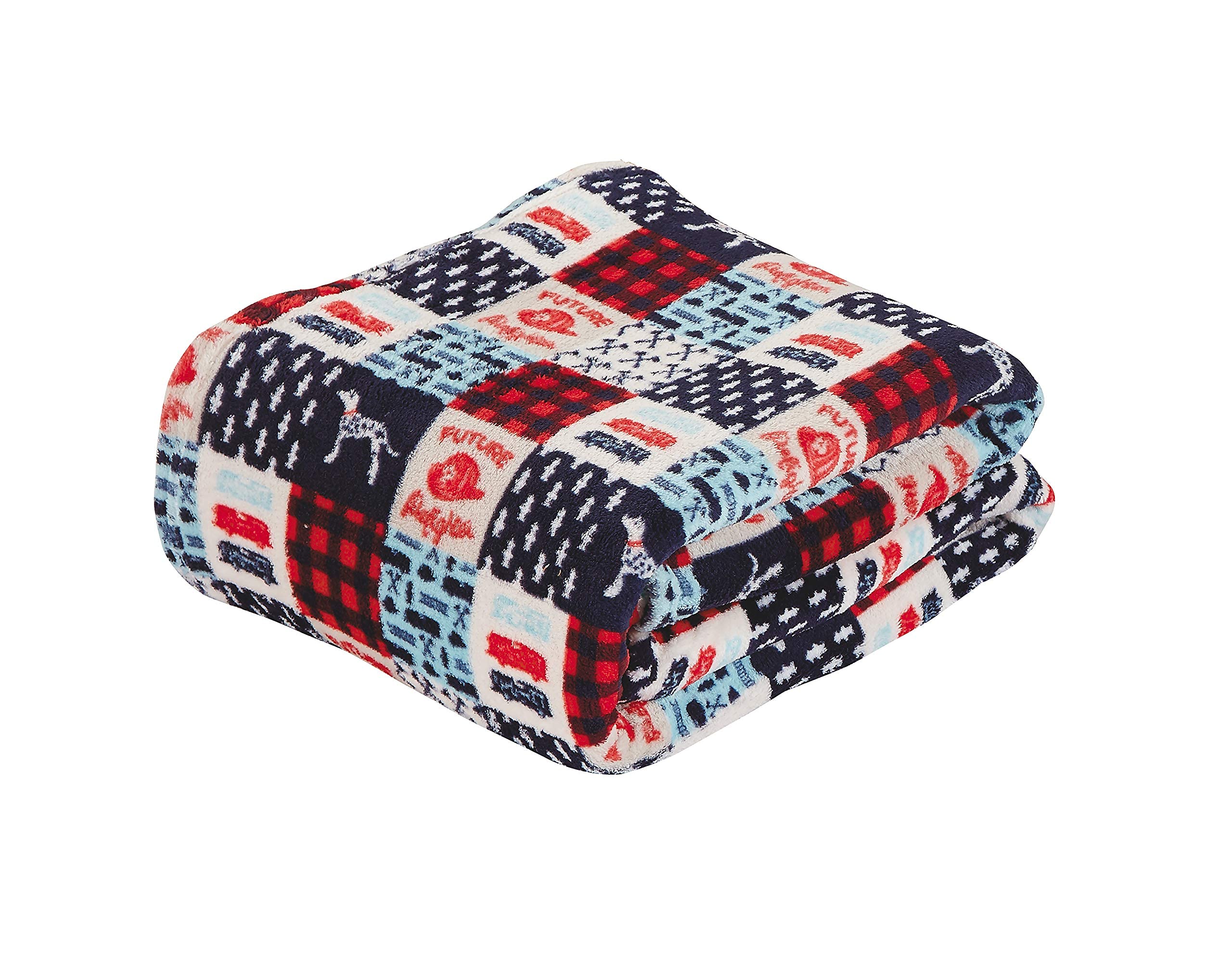 Decor&More American Pride Collection Microplush Throw Blanket (50" x 60") - Best Buy Furniture