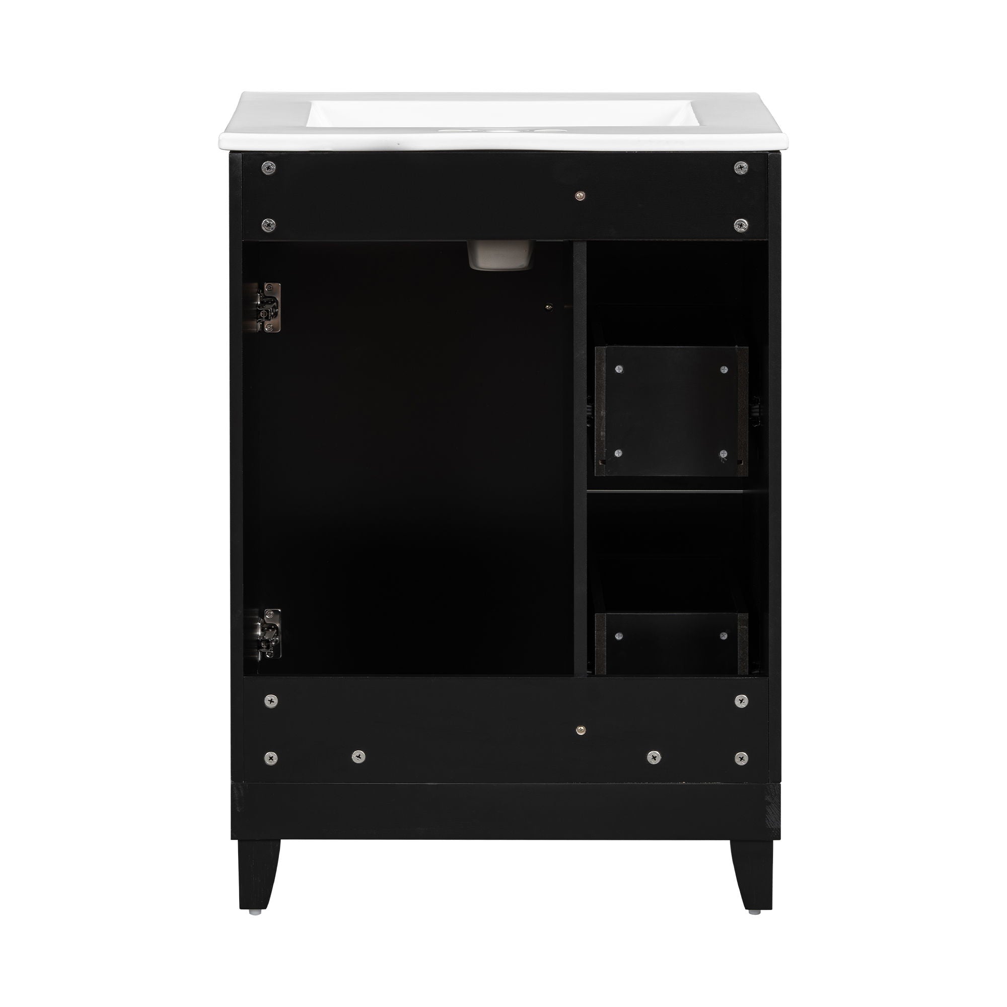 Bathroom Vanity Cabinet With Sink - Black
