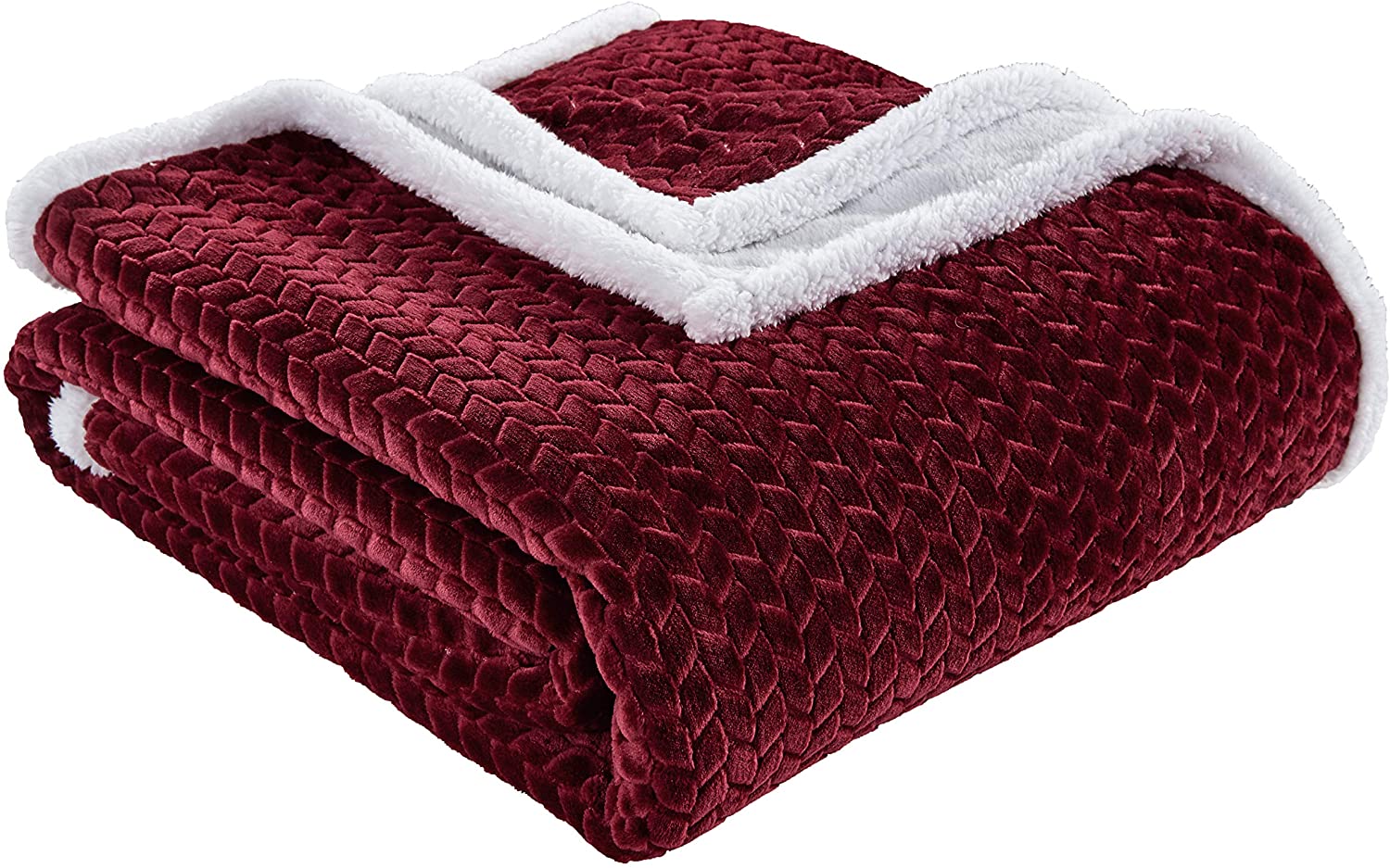Home essentials ultra lush heavy sherpa throw blanket (50" x 60")