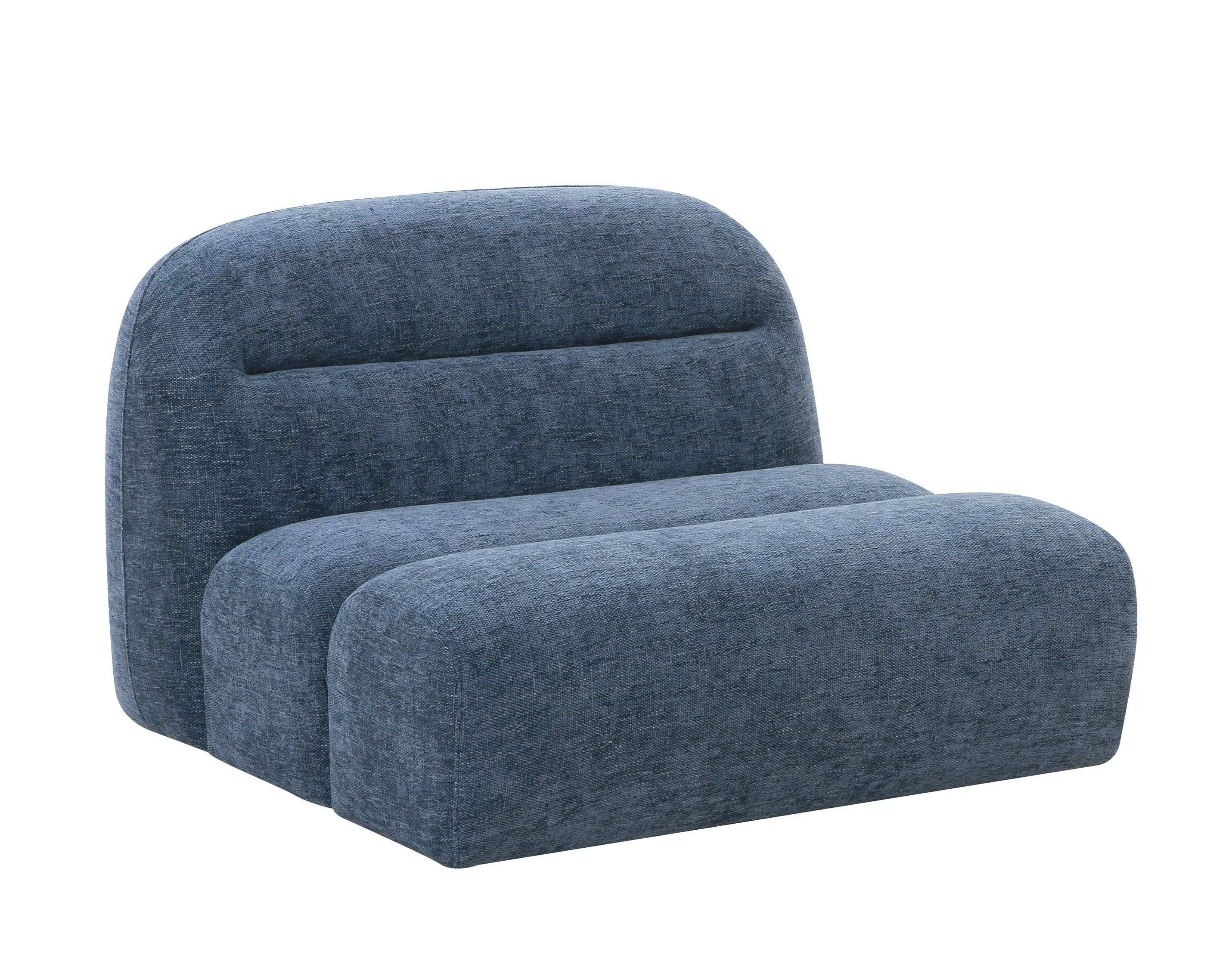 Divani Casa Forman – Modern Blue Fabric Modular Sectional Sofa