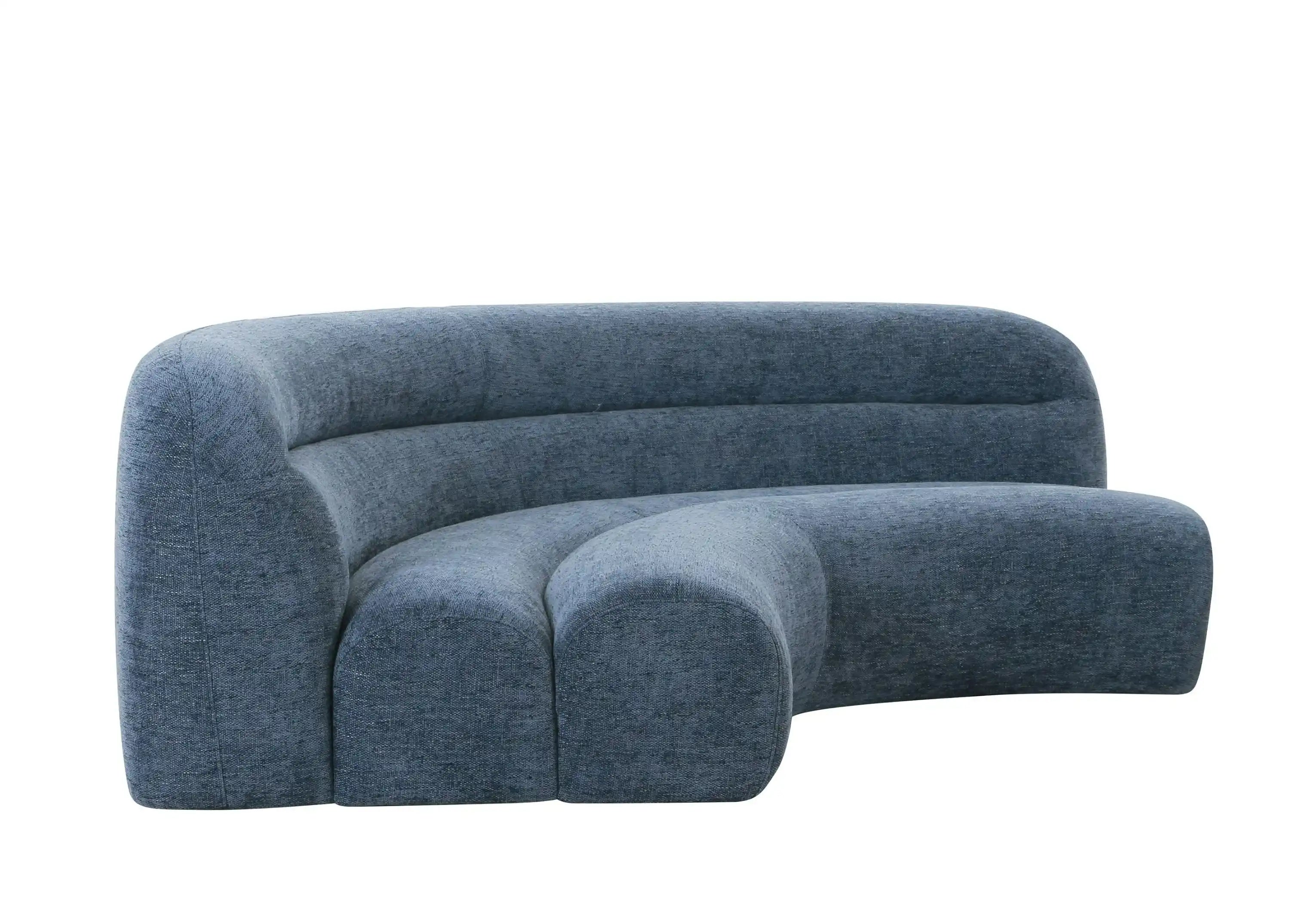 Divani Casa Forman – Modern Blue Fabric Modular Sectional Sofa