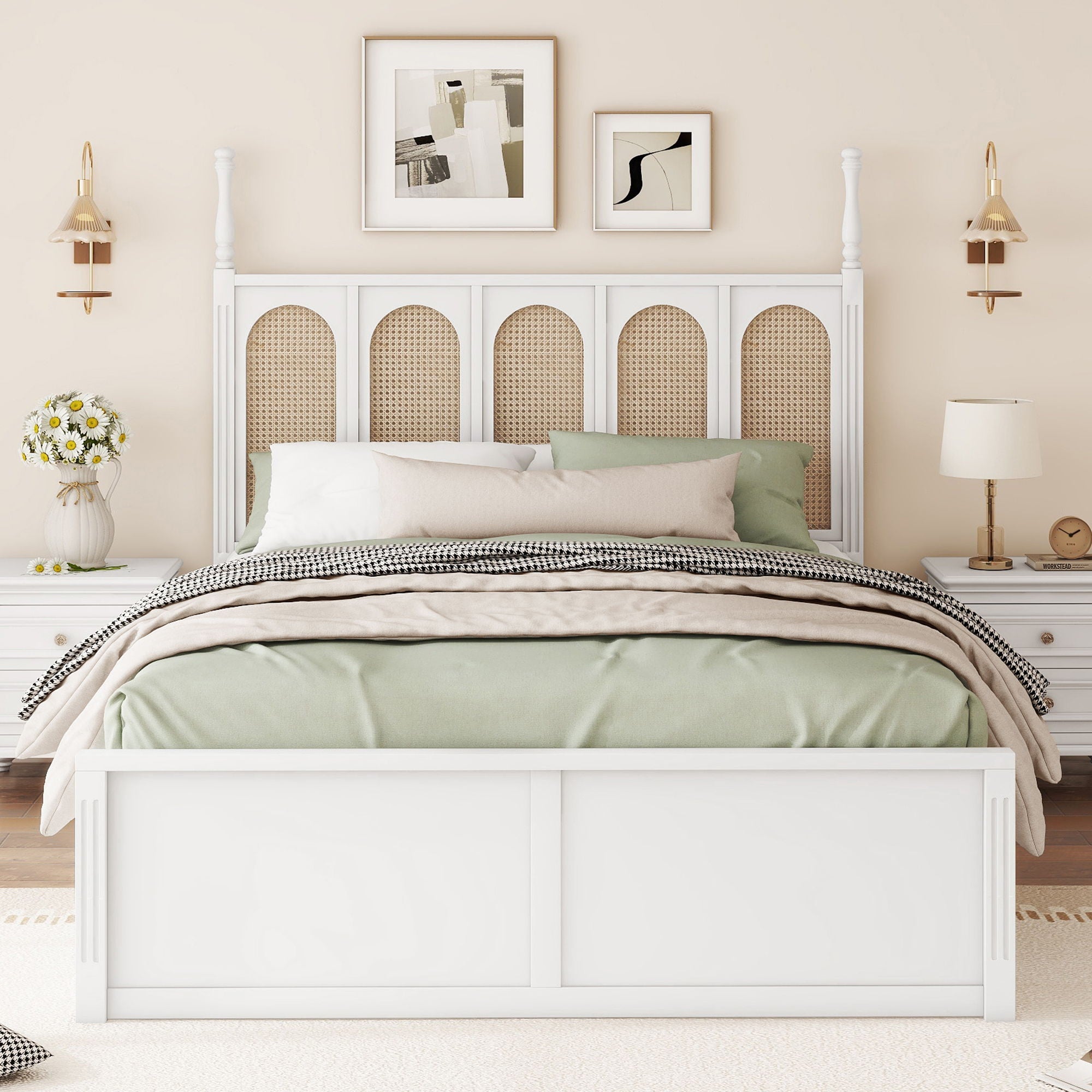 Platform Bed With With 2 Big Drawers With Trundle