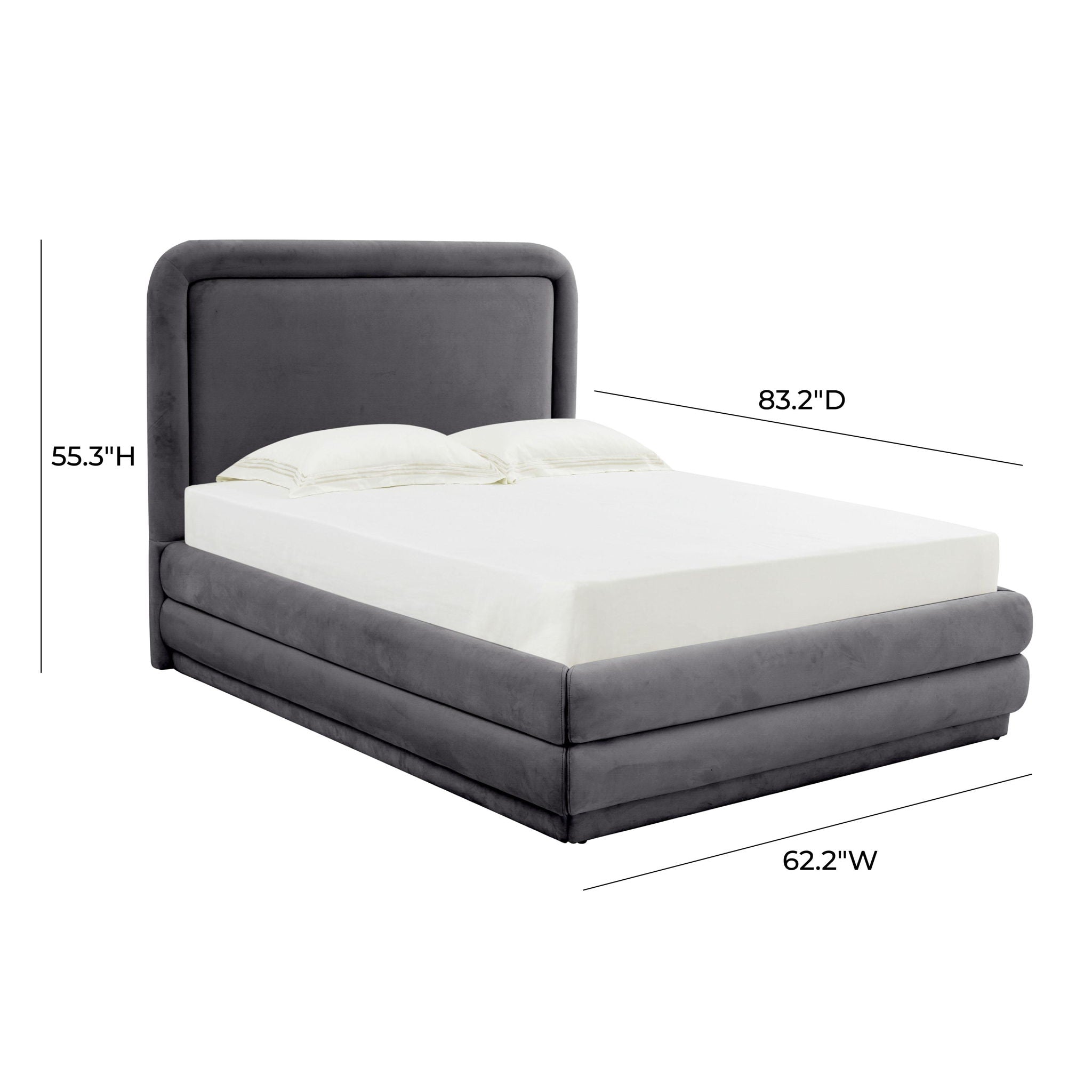 Briella - Velvet Bed