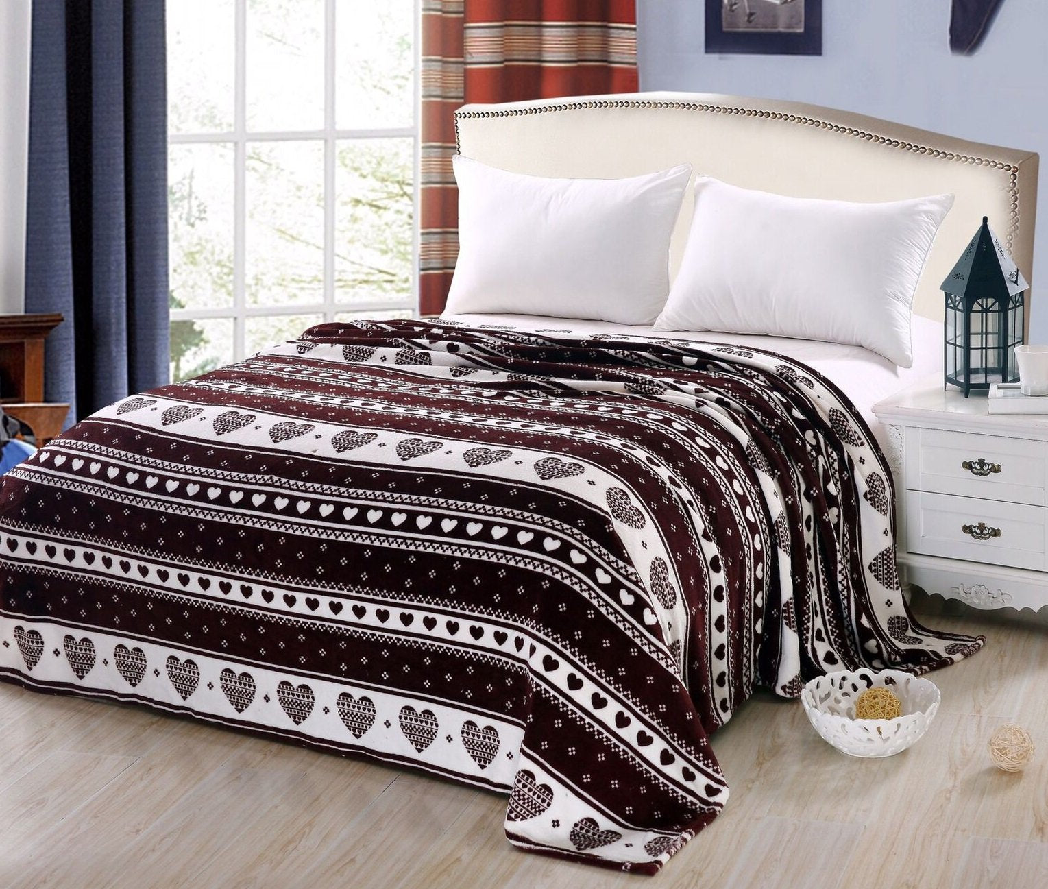 Faith, Hope, Love Home Decor Valentine's Day Velvet Touch Amore Love Filled Heart King Size Microplush Blanket - Best Buy Furniture