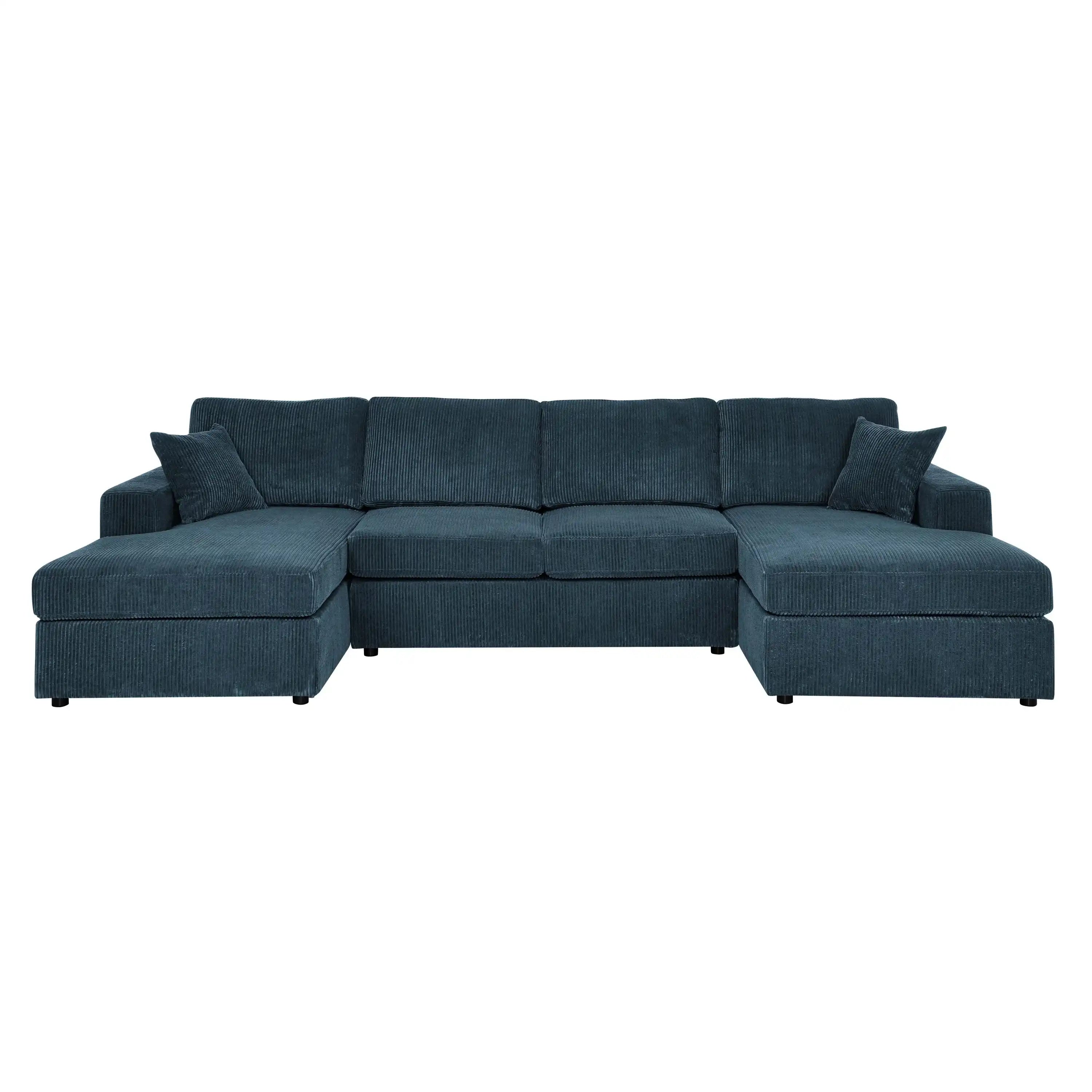 Amura 3 - Piece Corduroy Double-Chaise Sectional