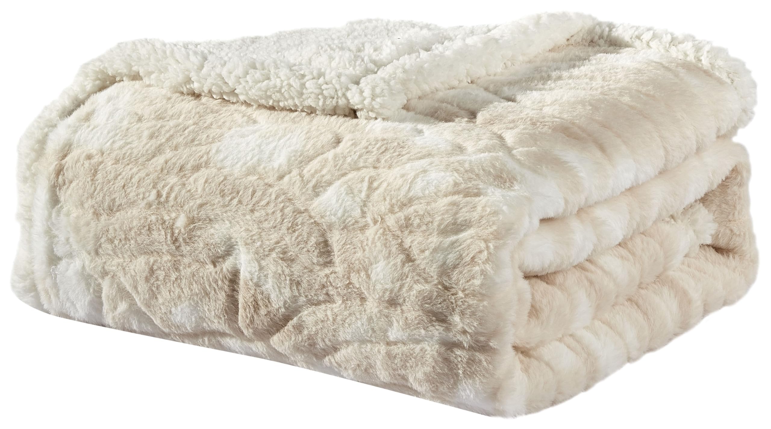 Faith, Hope, Love Home Decor King Size Alaska Faux Fur Sherpa Blanket - Best Buy Furniture