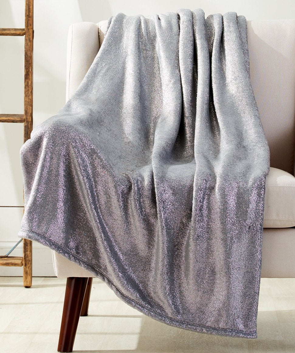 Faith, Hope, Love Home Decor Velvet Touch Metallic Sparkle Microplush Throw Blanket - Best Buy Furniture