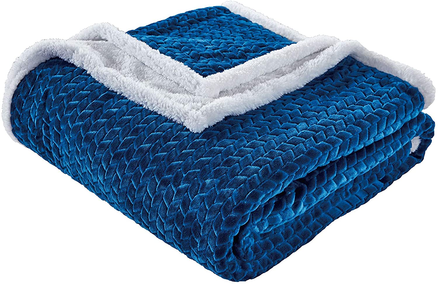 Home essentials braided sherpa blanket