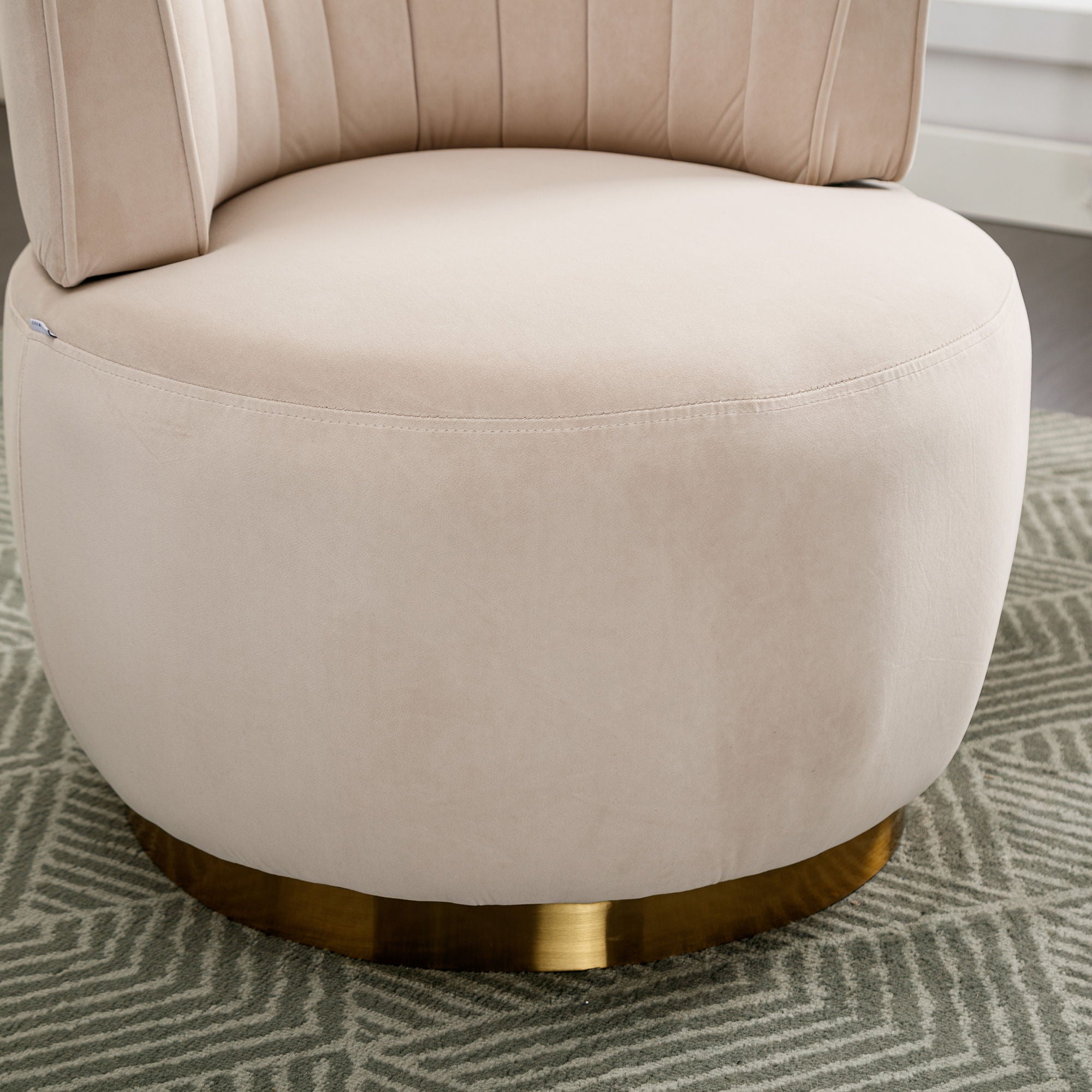 360 Degree Swivel Cuddle Barrel Accent Sofa Chair