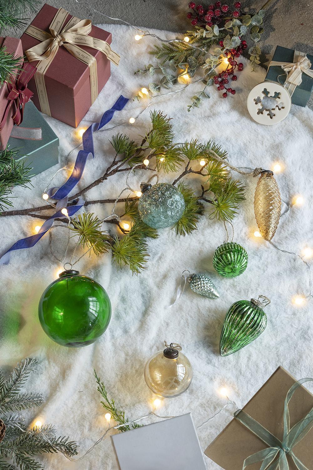 Christmas Ball Ornaments, Glass Decorative Hanging Ball Christmas Tree Ornaments For Holiday Decorations