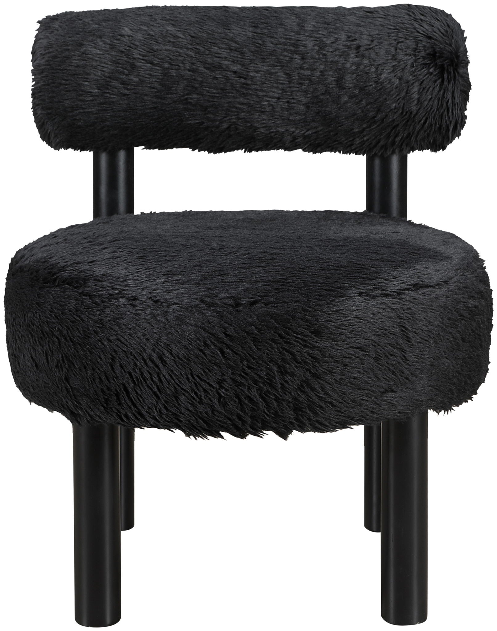 Ambre - Vegan Shearling Fabric Upholstered Accent Chair