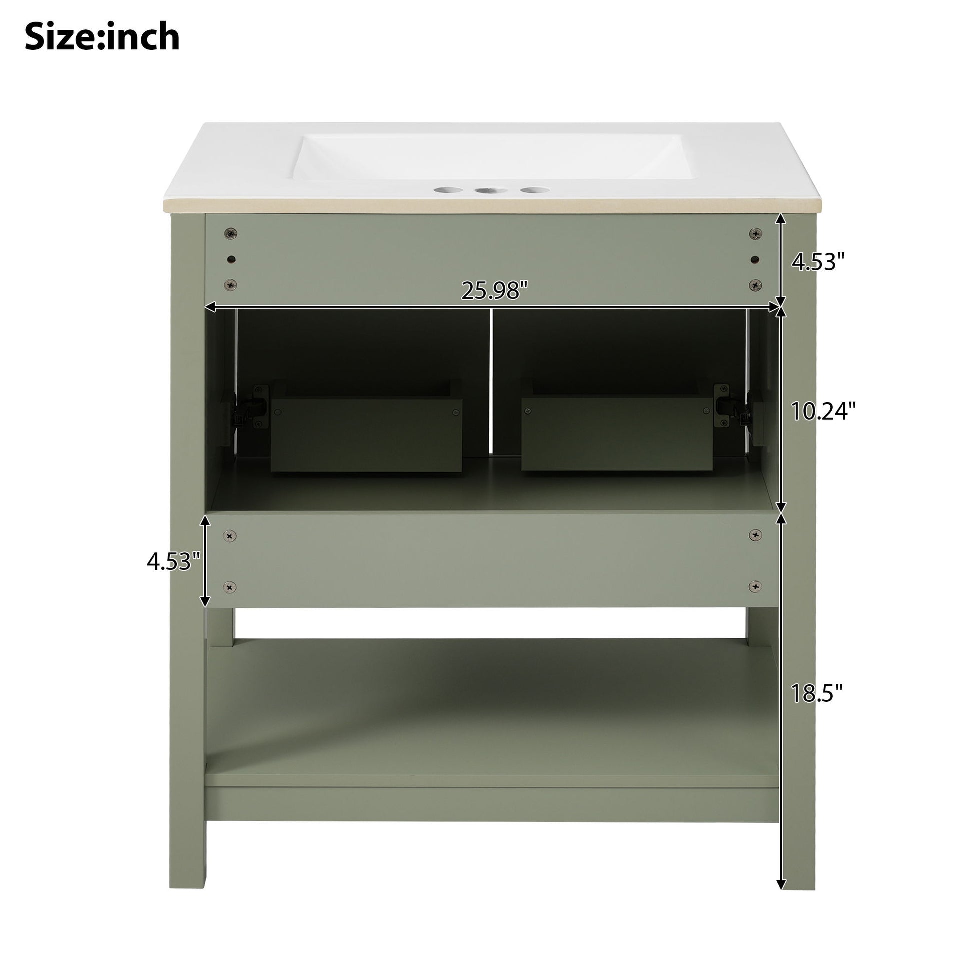 Elegant Bathroom Vanity With Ceramic Sink And Versatile Storage - Best Buy Furniture