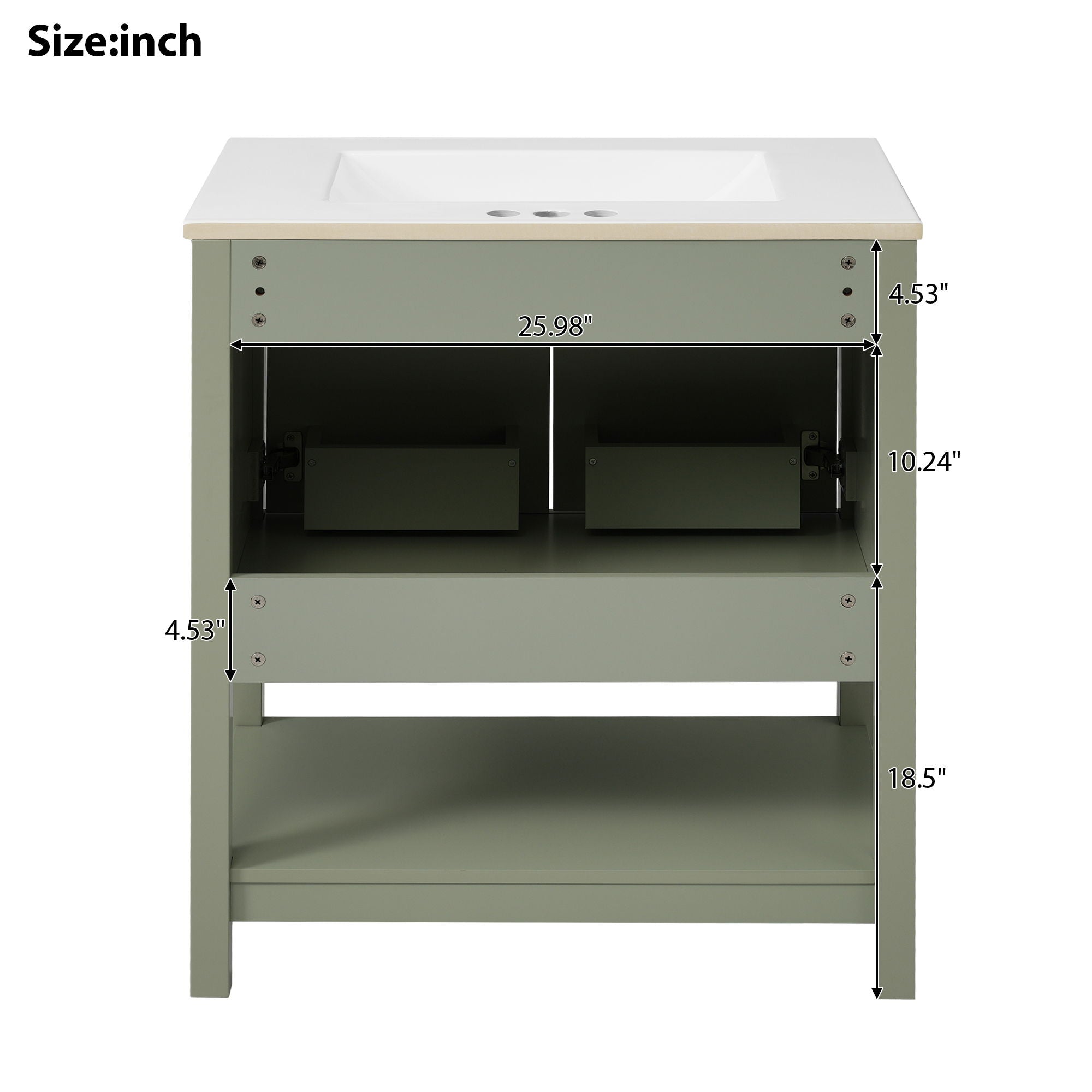 Elegant Bathroom Vanity With Ceramic Sink And Versatile Storage - Best Buy Furniture