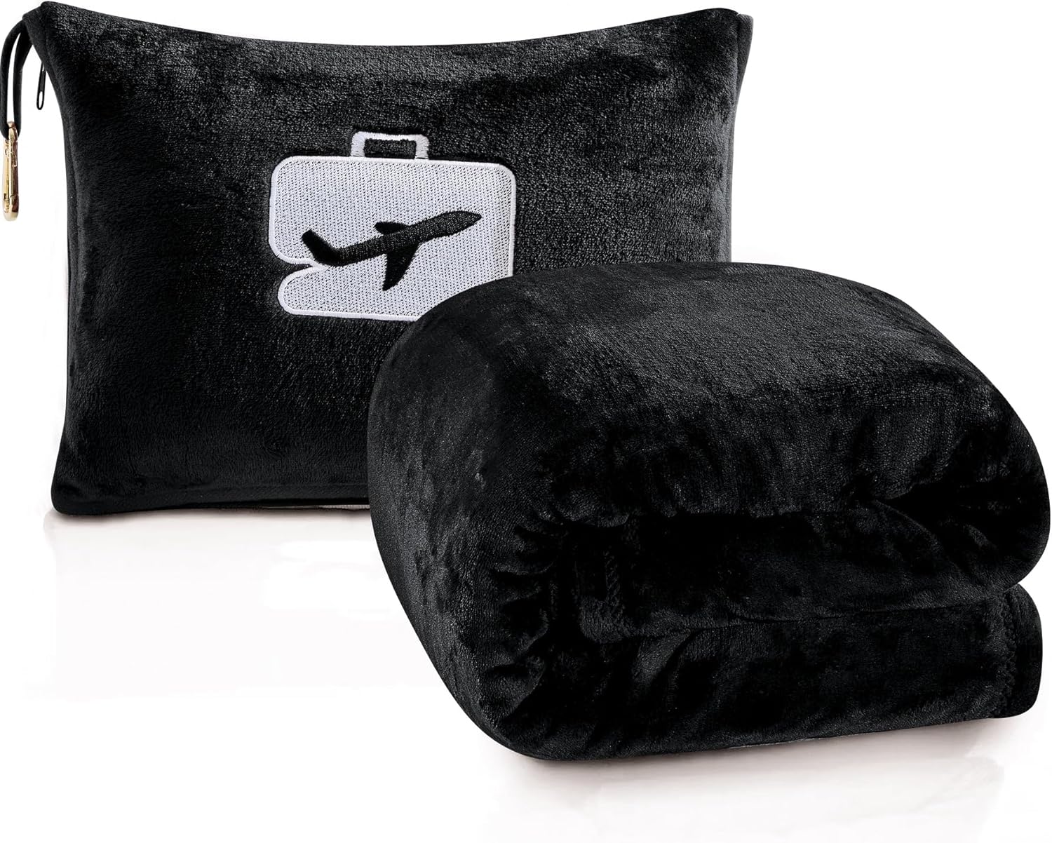 Comfort Fly Travel Blanket & Pillow – 2-in-1 Micro Plush Airplane Blanket with Carry Case (40" x 70") - Best Buy Furniture